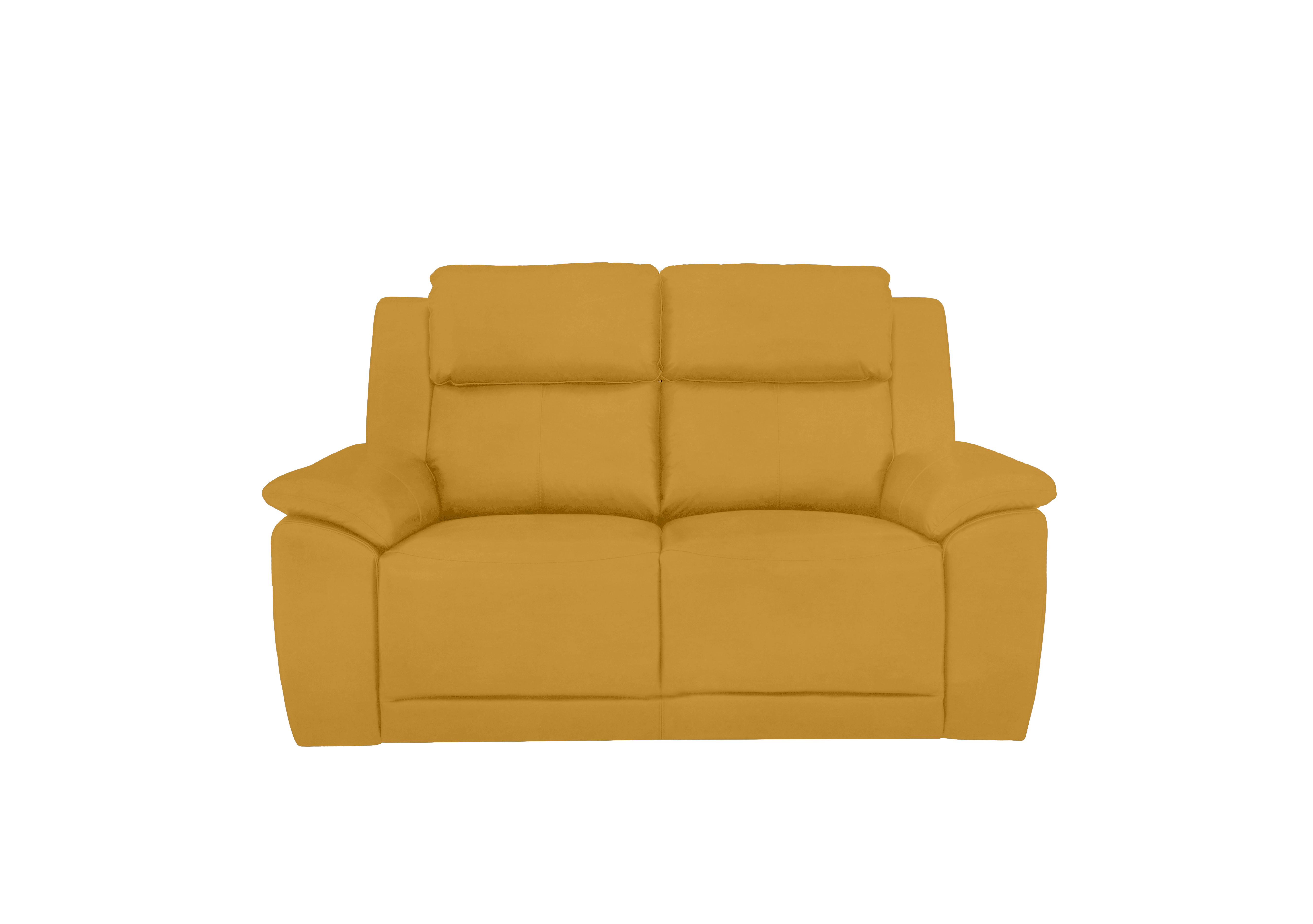 Utah 2 Seater Fabric Sofa in Velvet Giallo Vv-0310 on Furniture Village