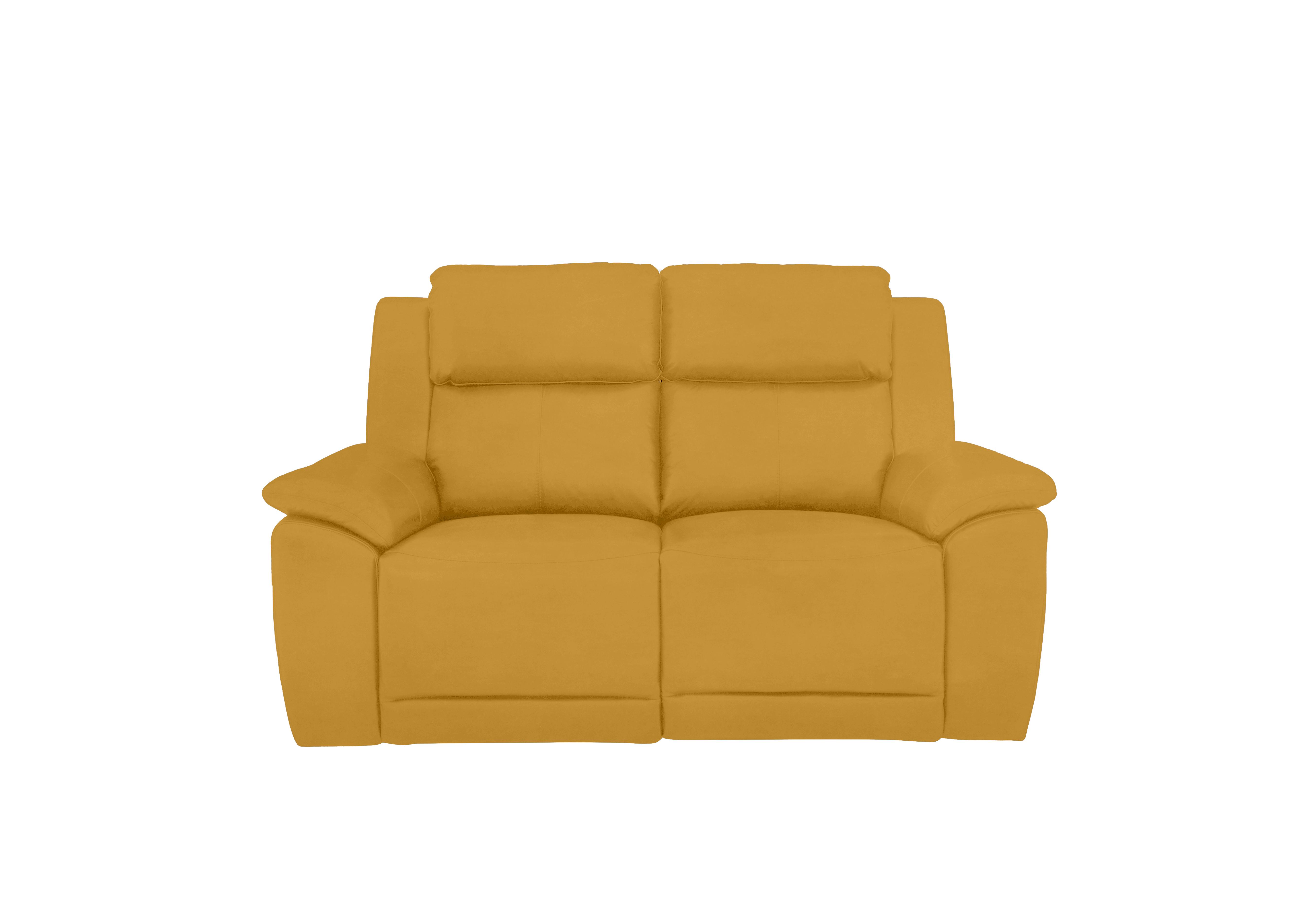 Utah 2 Seater Fabric Sofa in Velvet Giallo Vv-0310 on Furniture Village