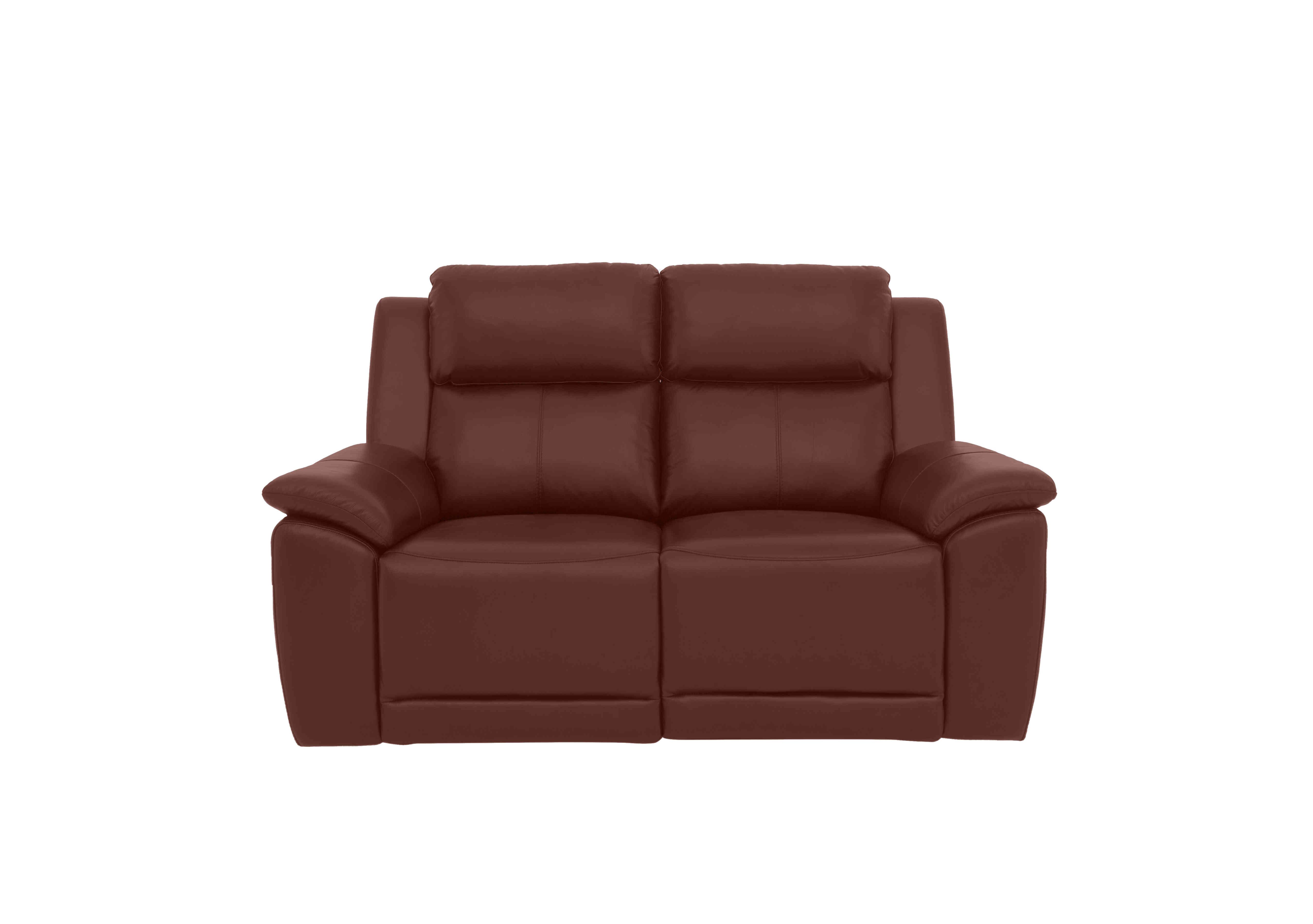 Utah 2 Seater Leather Sofa in Natural Redmaple La-4826 on Furniture Village