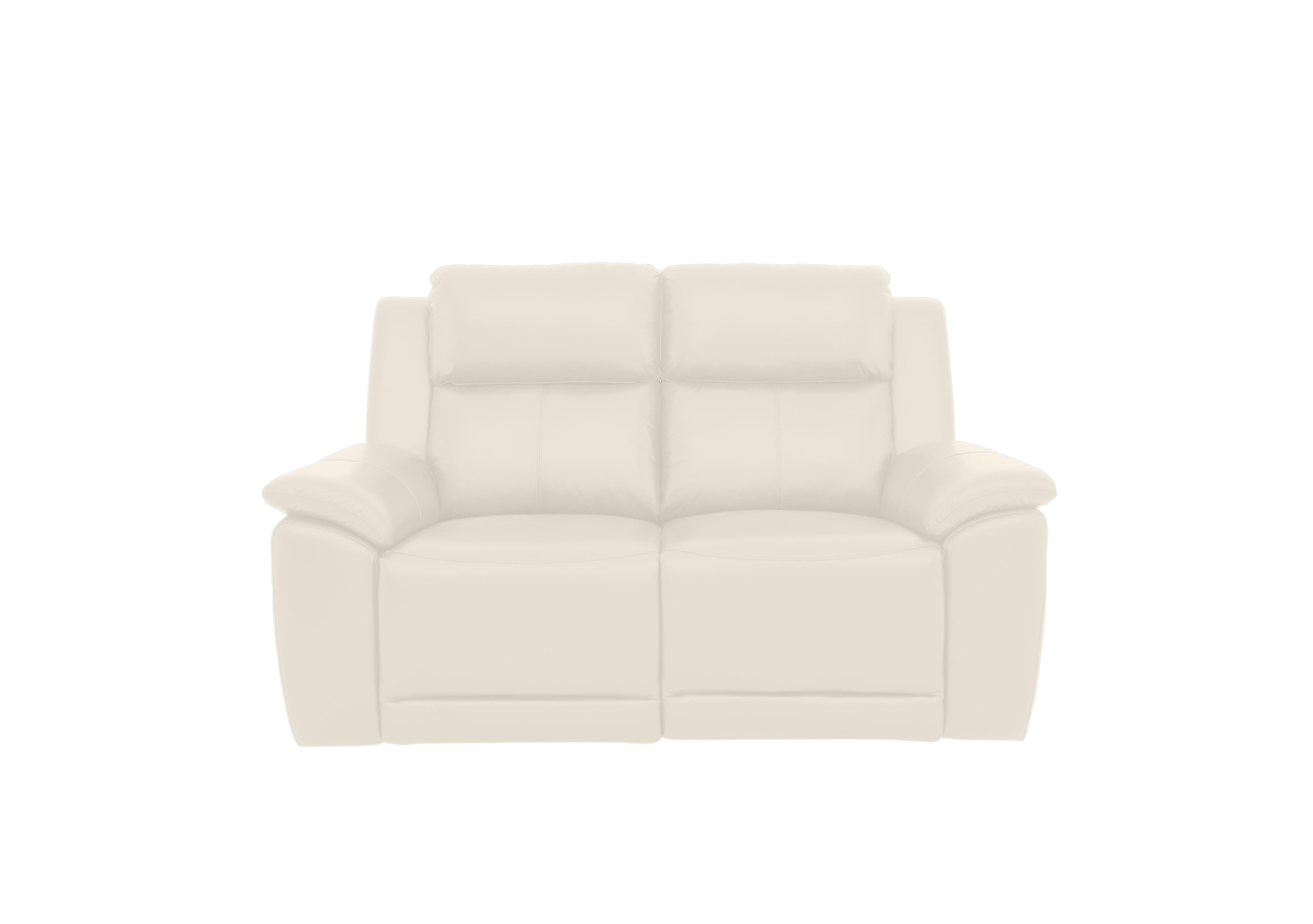 Utah 2 Seater Leather Sofa in White Le-9307 on Furniture Village