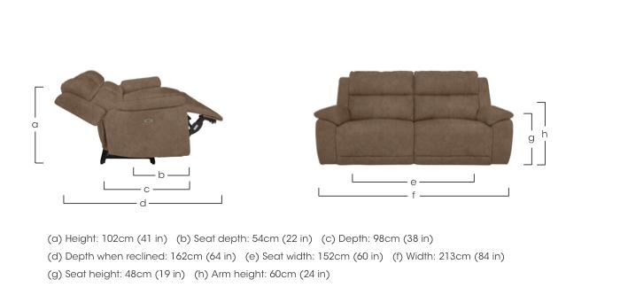 Utah 3 Seater Fabric Sofa in  on Furniture Village
