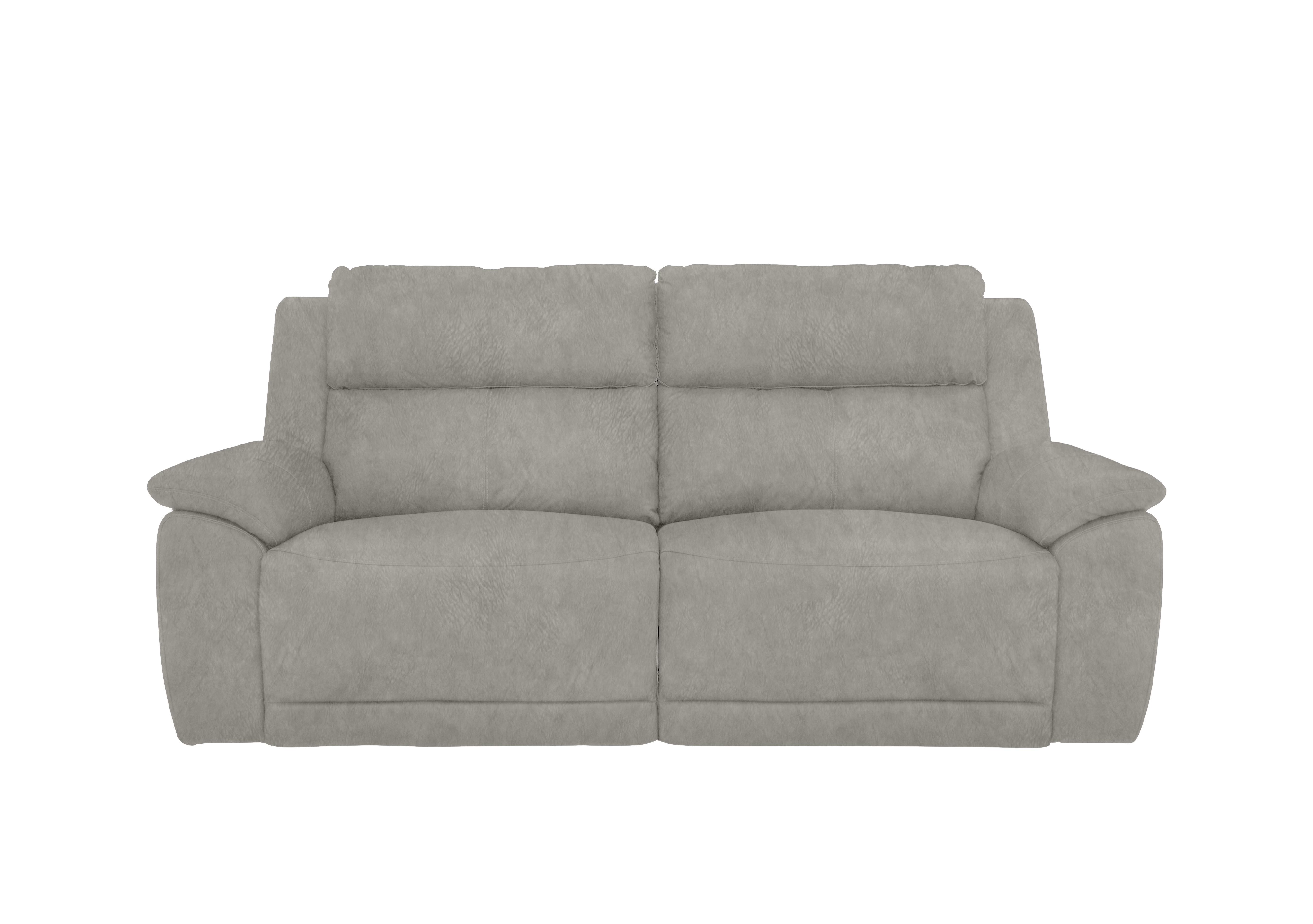Utah 3 Seater Fabric Sofa in Light Grey Be-0102 on Furniture Village