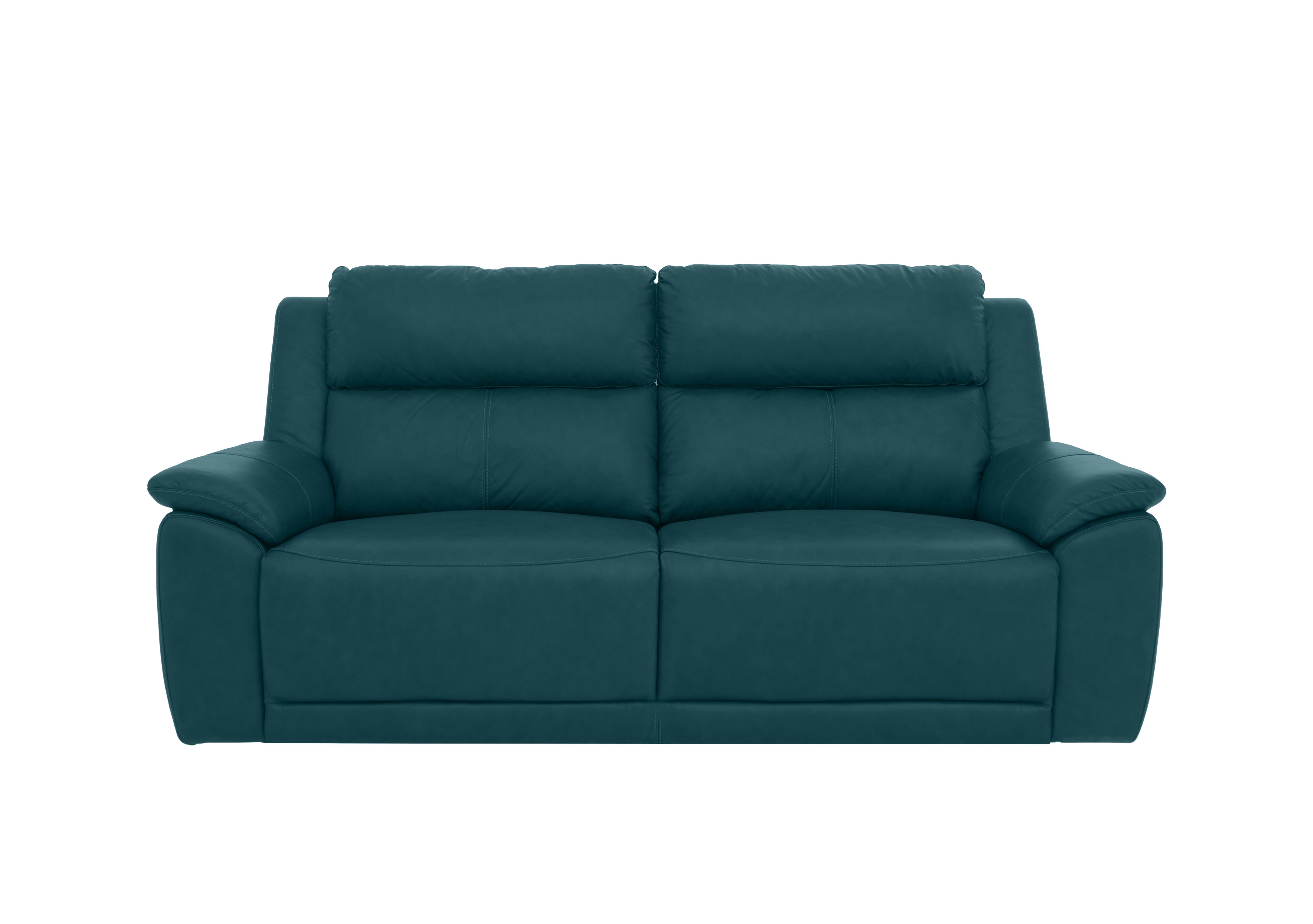 Utah 3 Seater Leather Sofa in Midnight Jade Le-9314 on Furniture Village