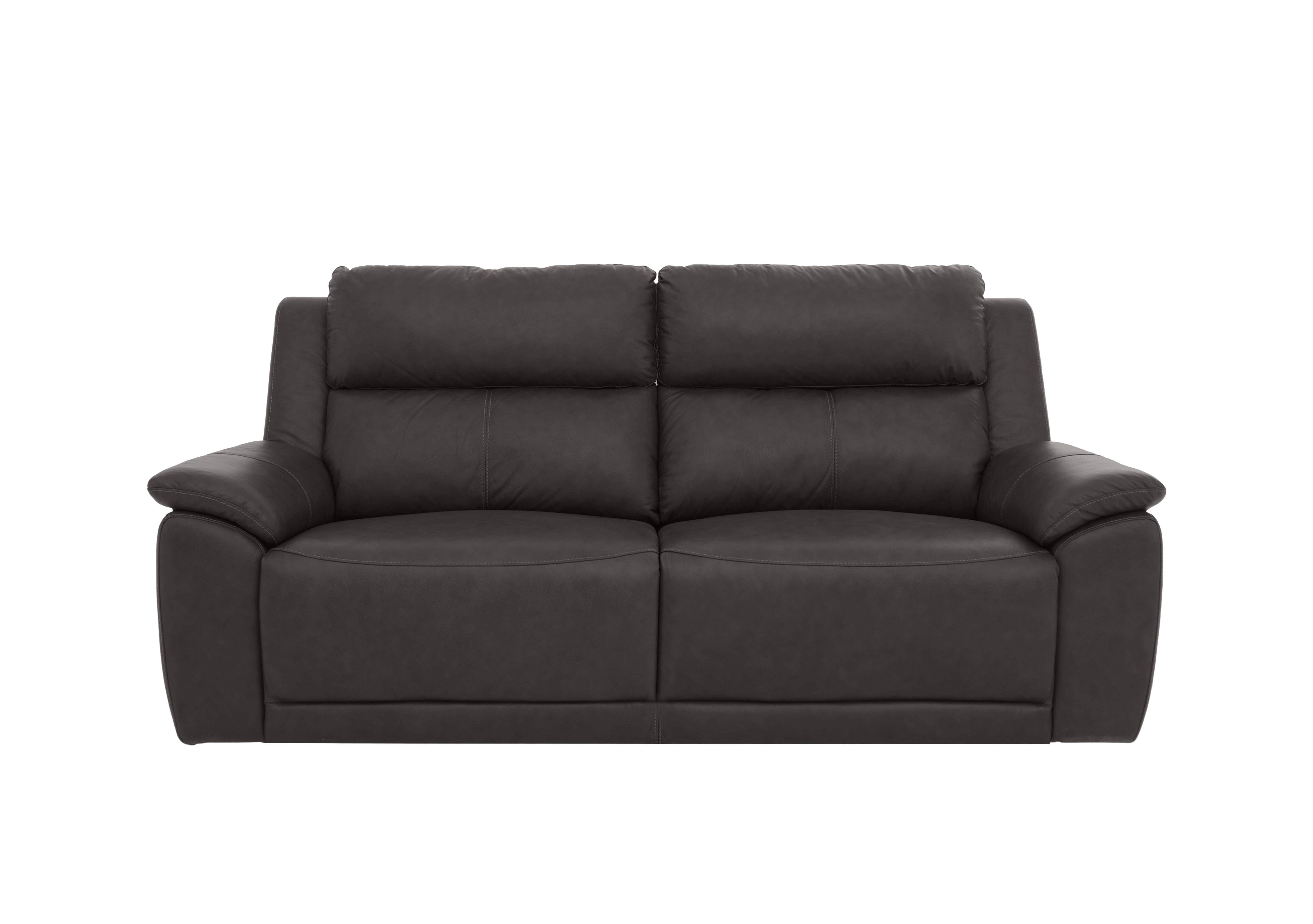 Utah 3 Seater Leather Sofa in Piompo Lx-6404 on Furniture Village