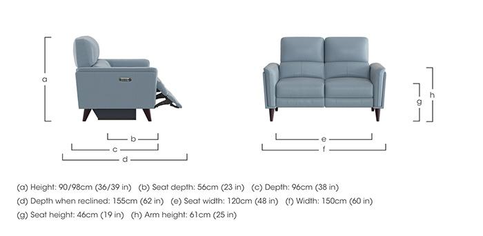 Compact Collection Klein 2 Seater Leather Sofa in  on Furniture Village