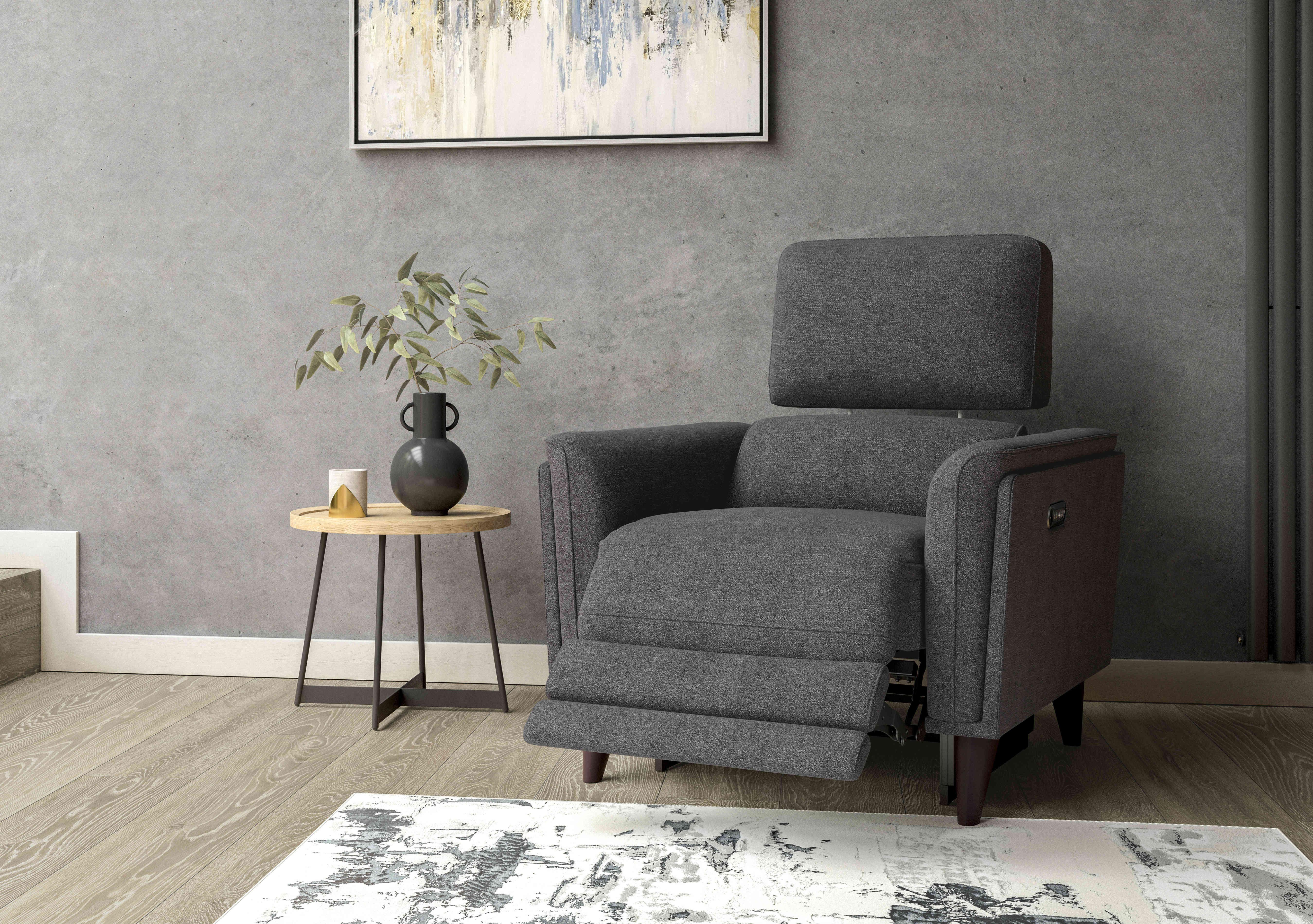 Compact Collection Klein Fabric Chair in  on Furniture Village