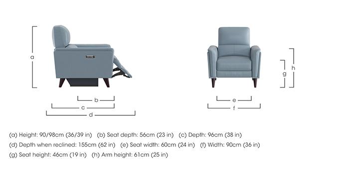 Compact Collection Klein Leather Chair in  on Furniture Village
