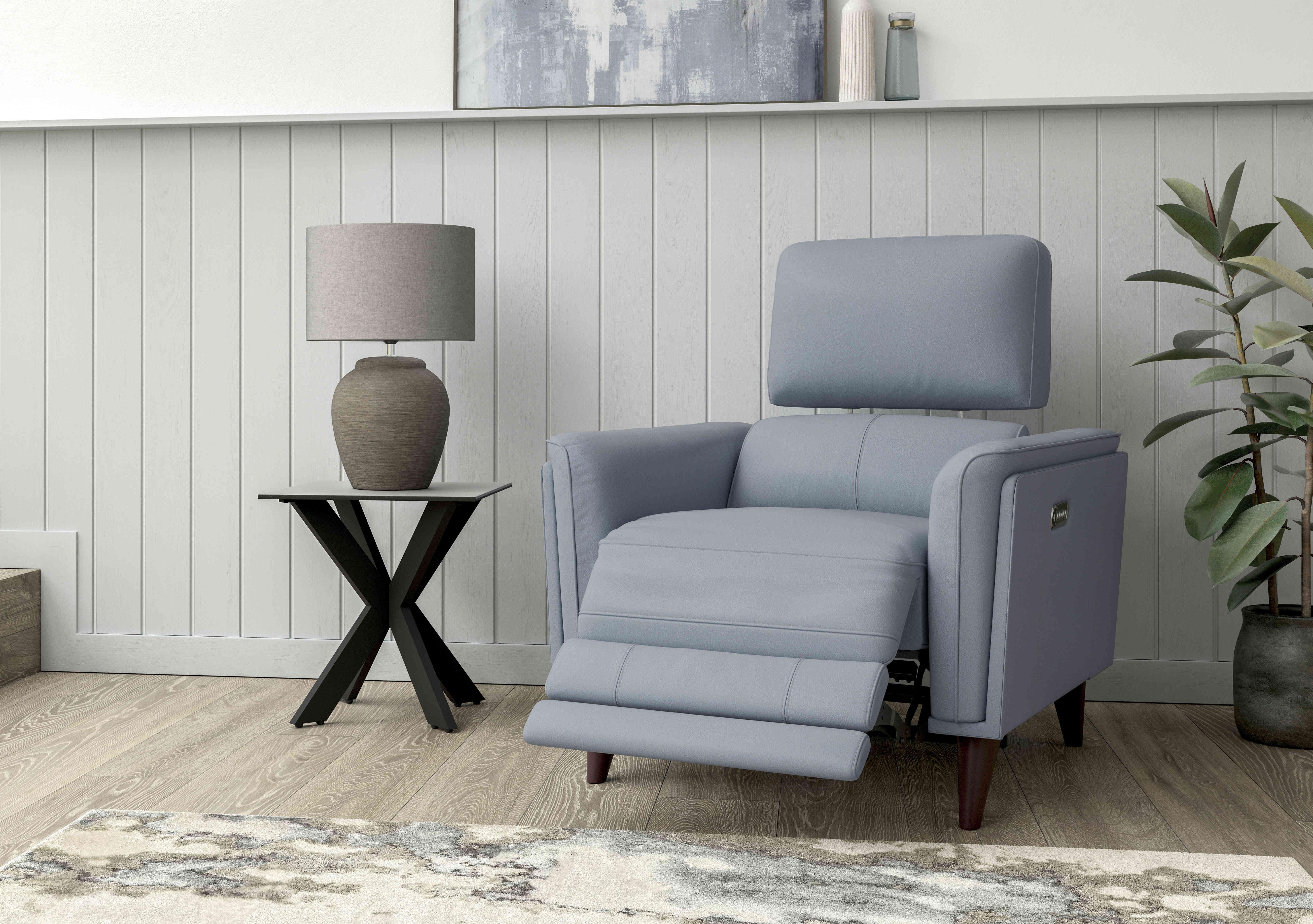 Compact Collection Klein Leather Chair in  on Furniture Village