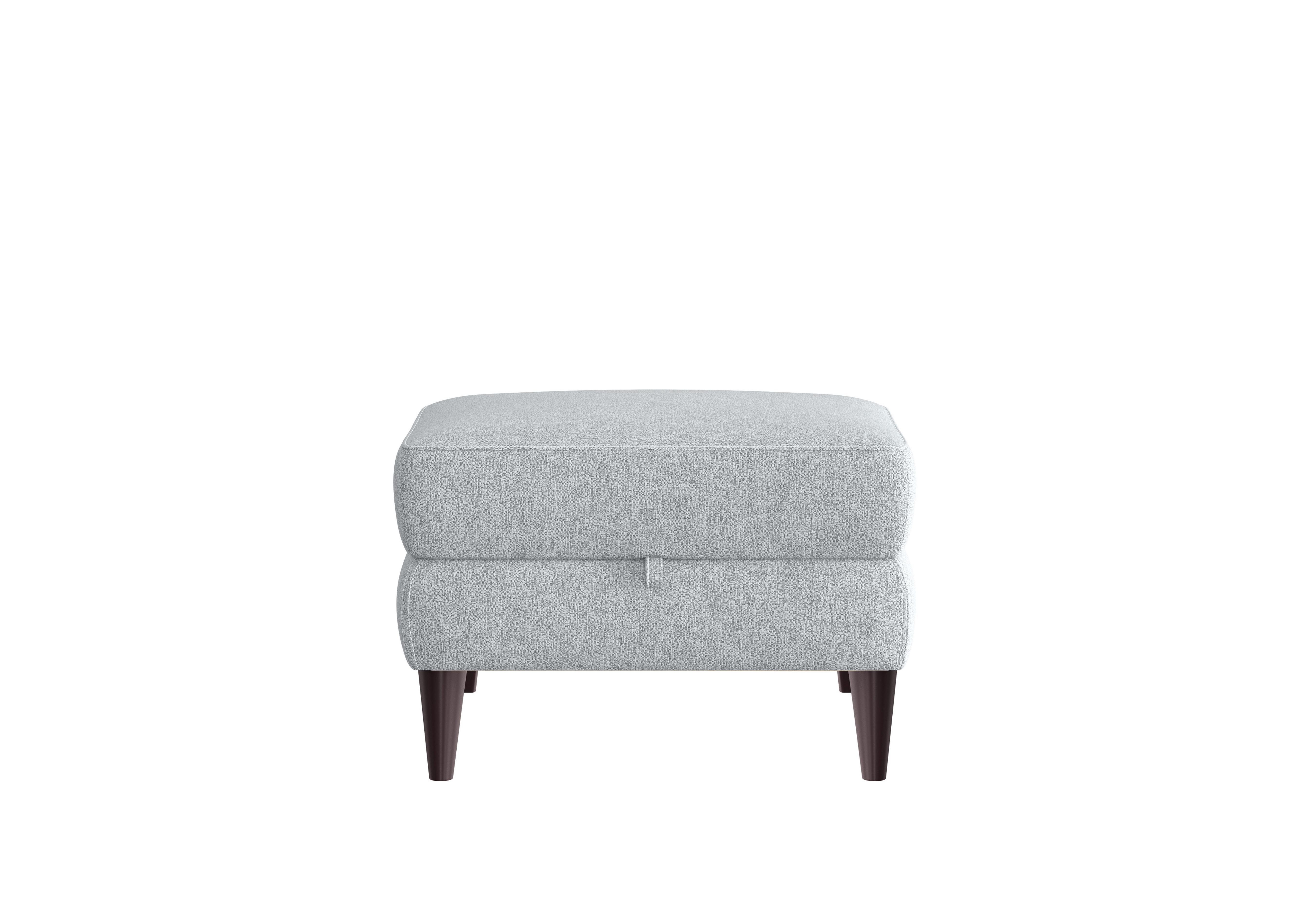 Compact Collection Klein Fabric Storage Footstool in Fab-Chl-R21 Frost on Furniture Village