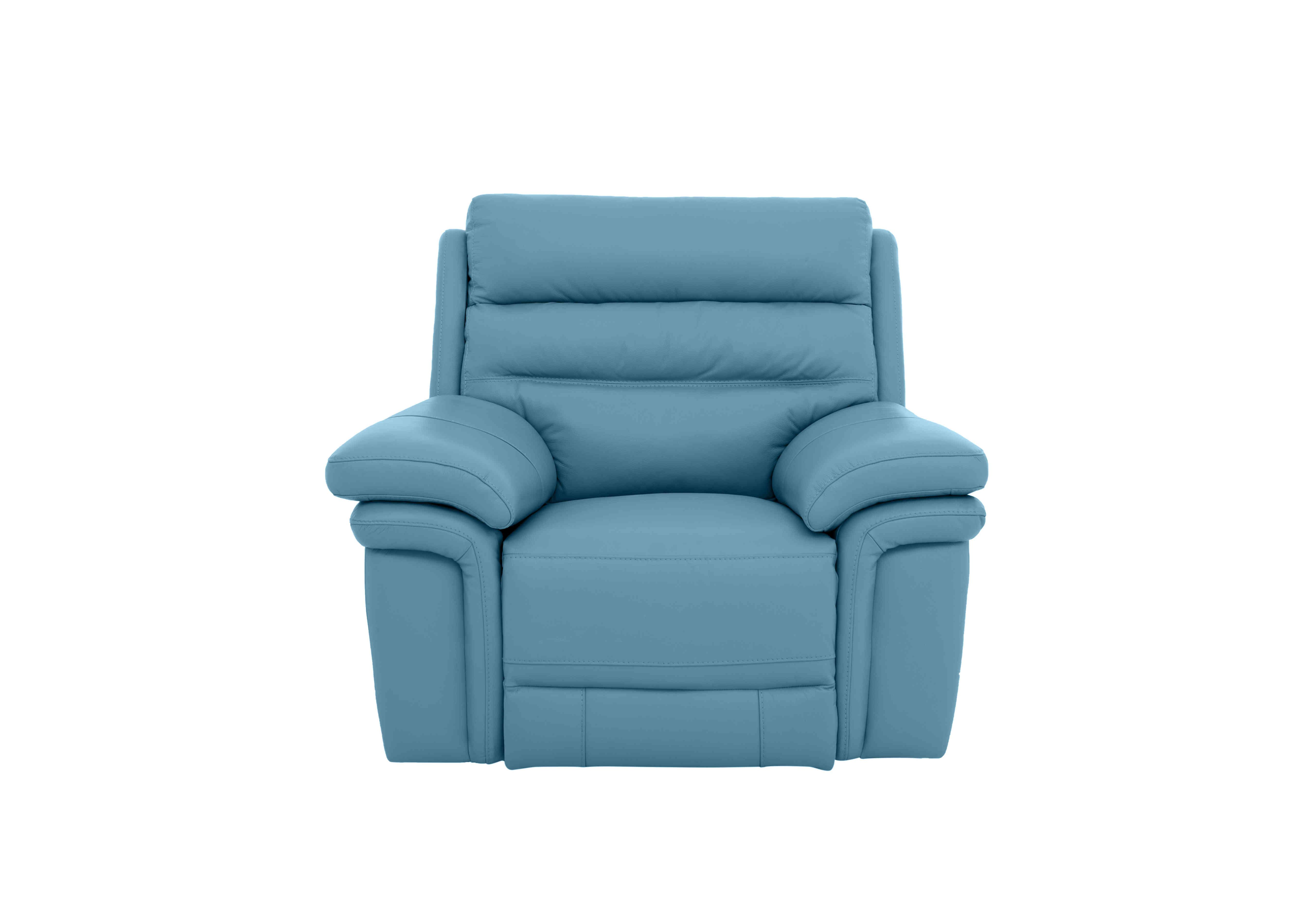 Berlin Leather Chair in Blu Le-9312 on Furniture Village
