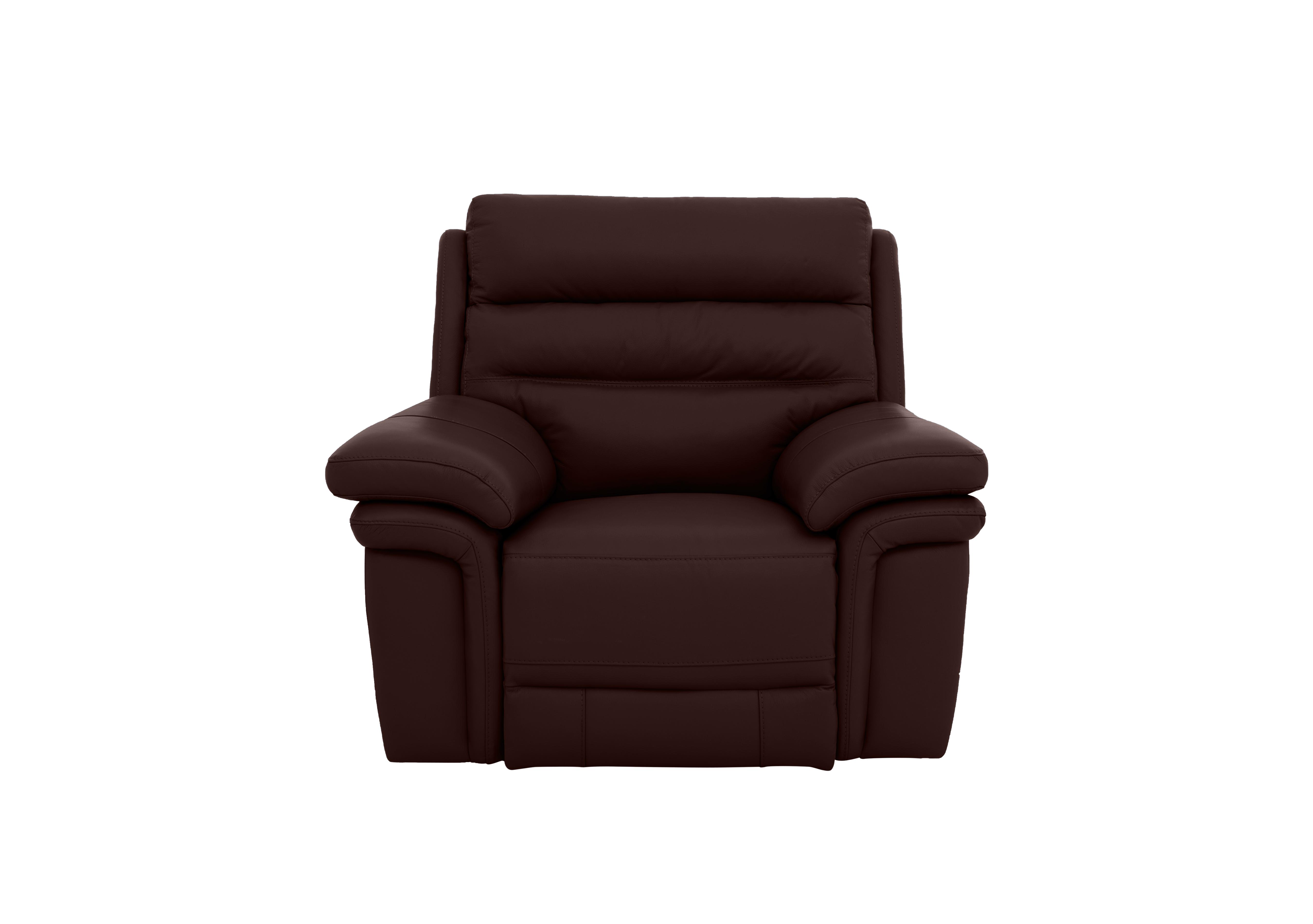 Berlin Leather Chair in Burgundy Lx-6402 on Furniture Village