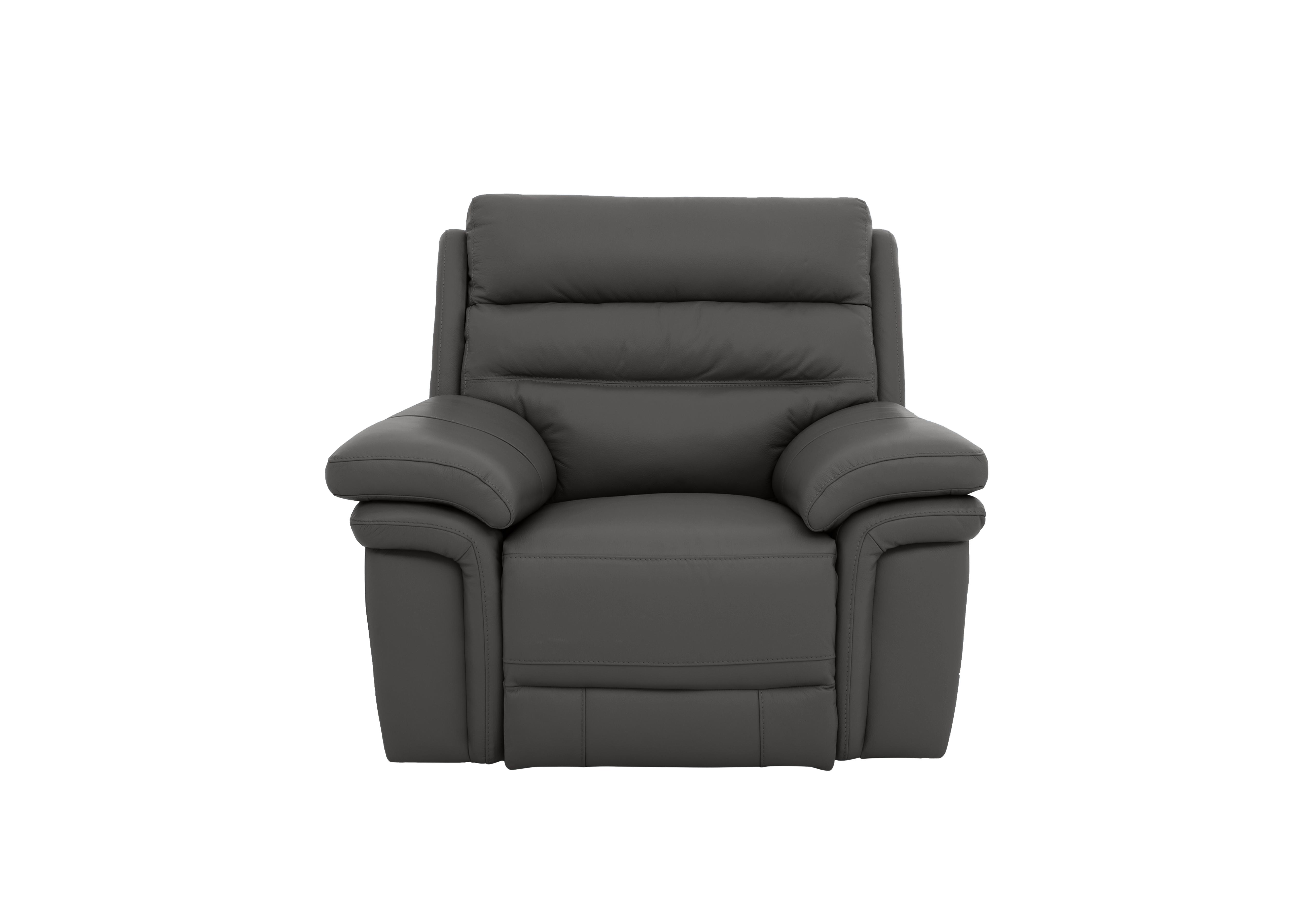 Berlin Leather Chair in Grey Le-9308 on Furniture Village