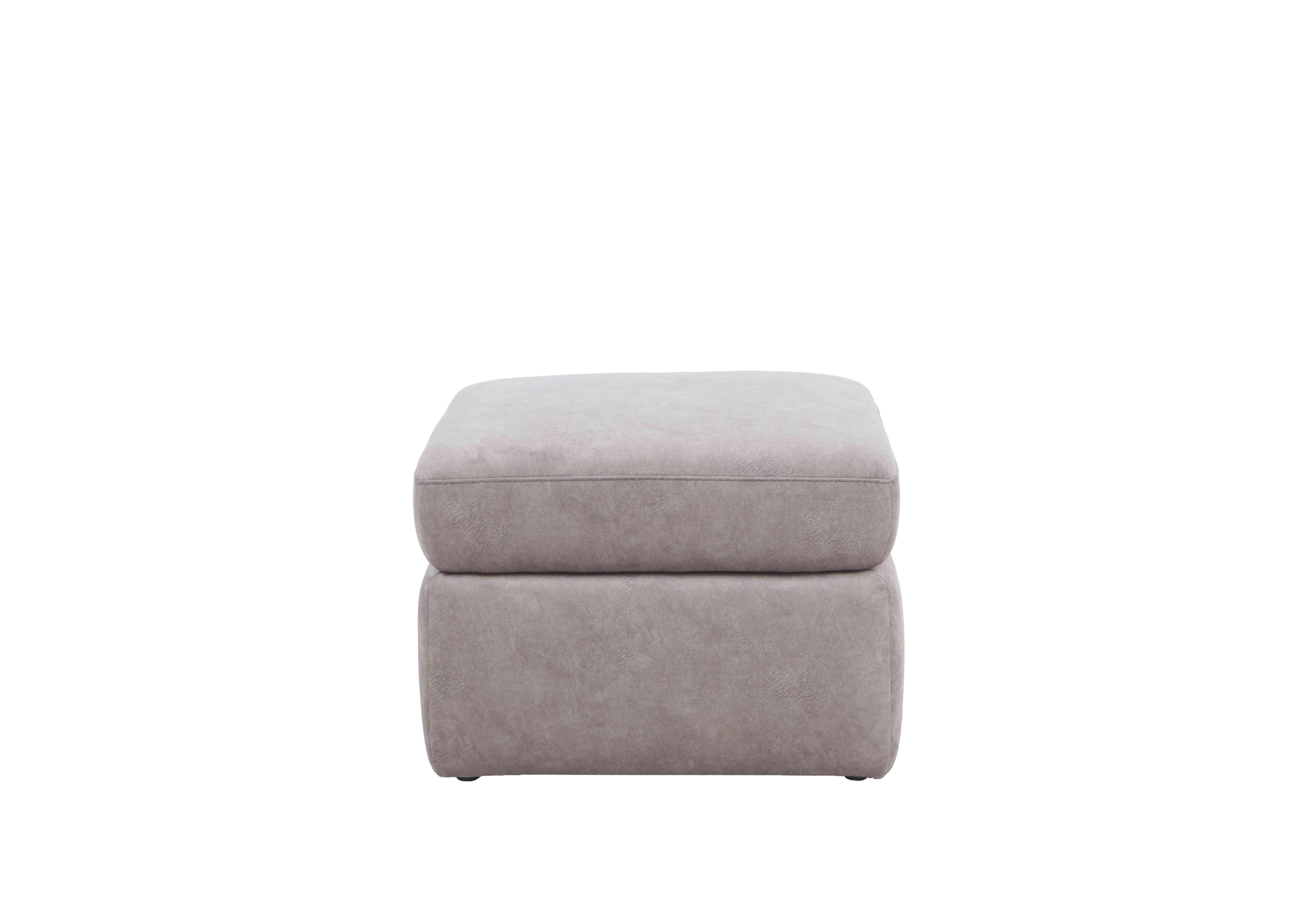 Berlin Fabric Storage Footstool in Light Grey Be-0102 on Furniture Village