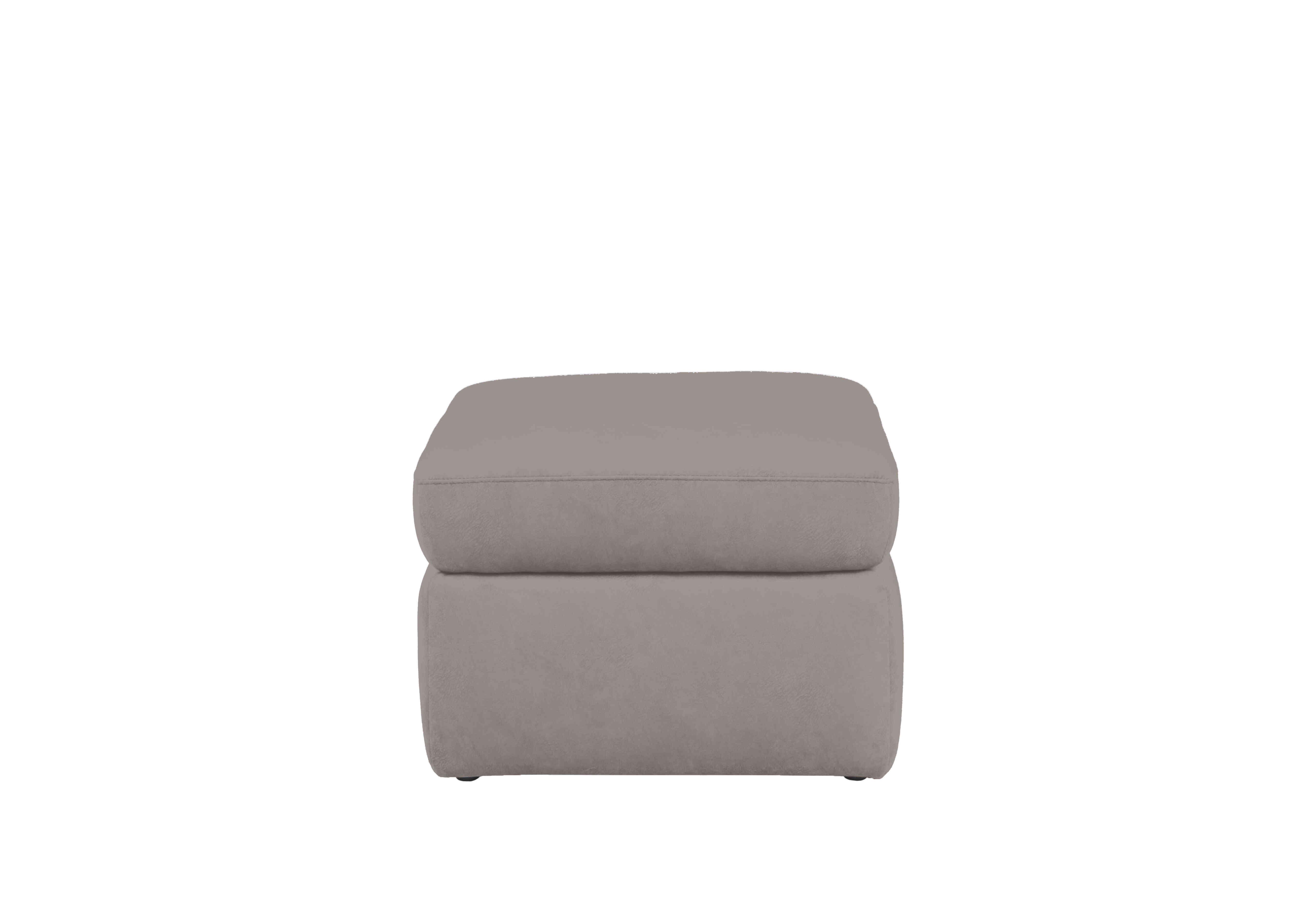 Berlin Fabric Storage Footstool in Velvet Sand Vv-0303 on Furniture Village