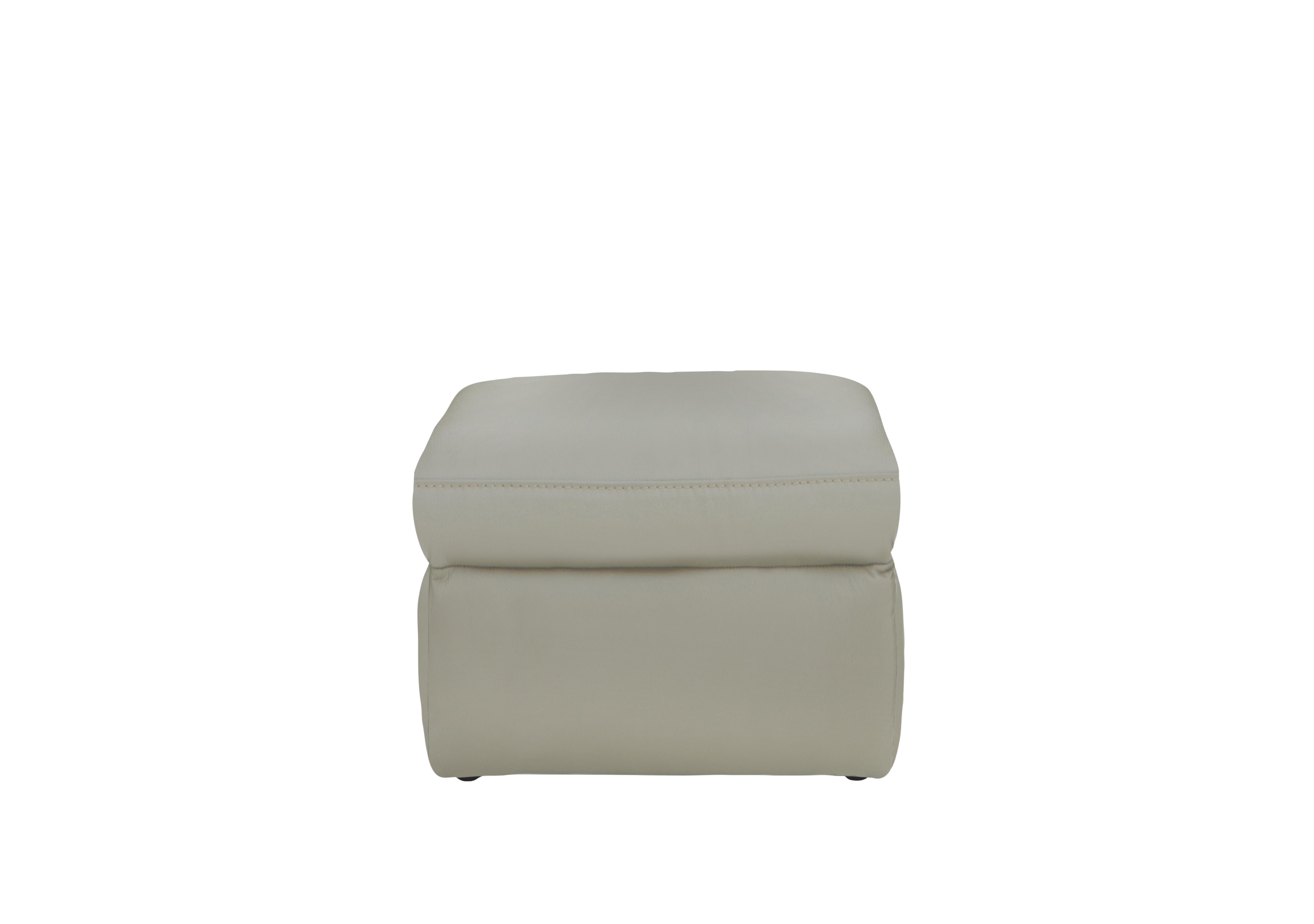 Berlin Leather Storage Footstool in Sand Le-9303 on Furniture Village