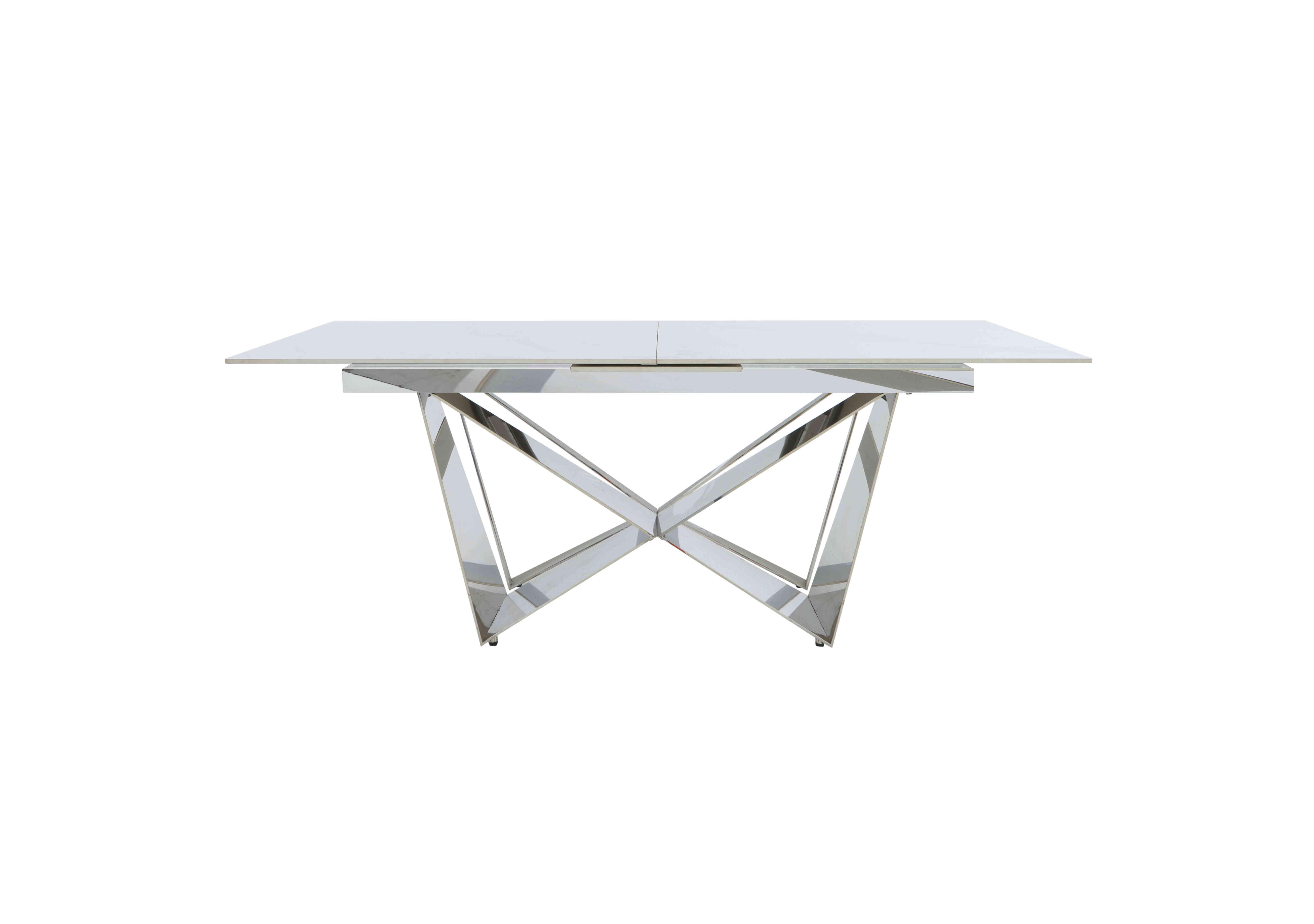 Marvel Chrome Extending Dining Table in  on Furniture Village