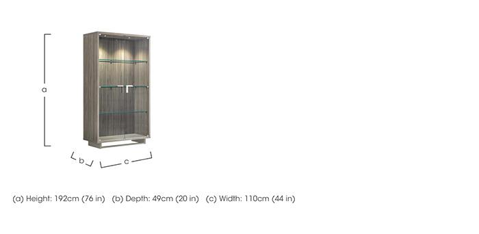 Venezia 2 Door Curio Cabinet in  on Furniture Village