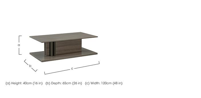 Venezia Rectangular Coffee Table in  on Furniture Village