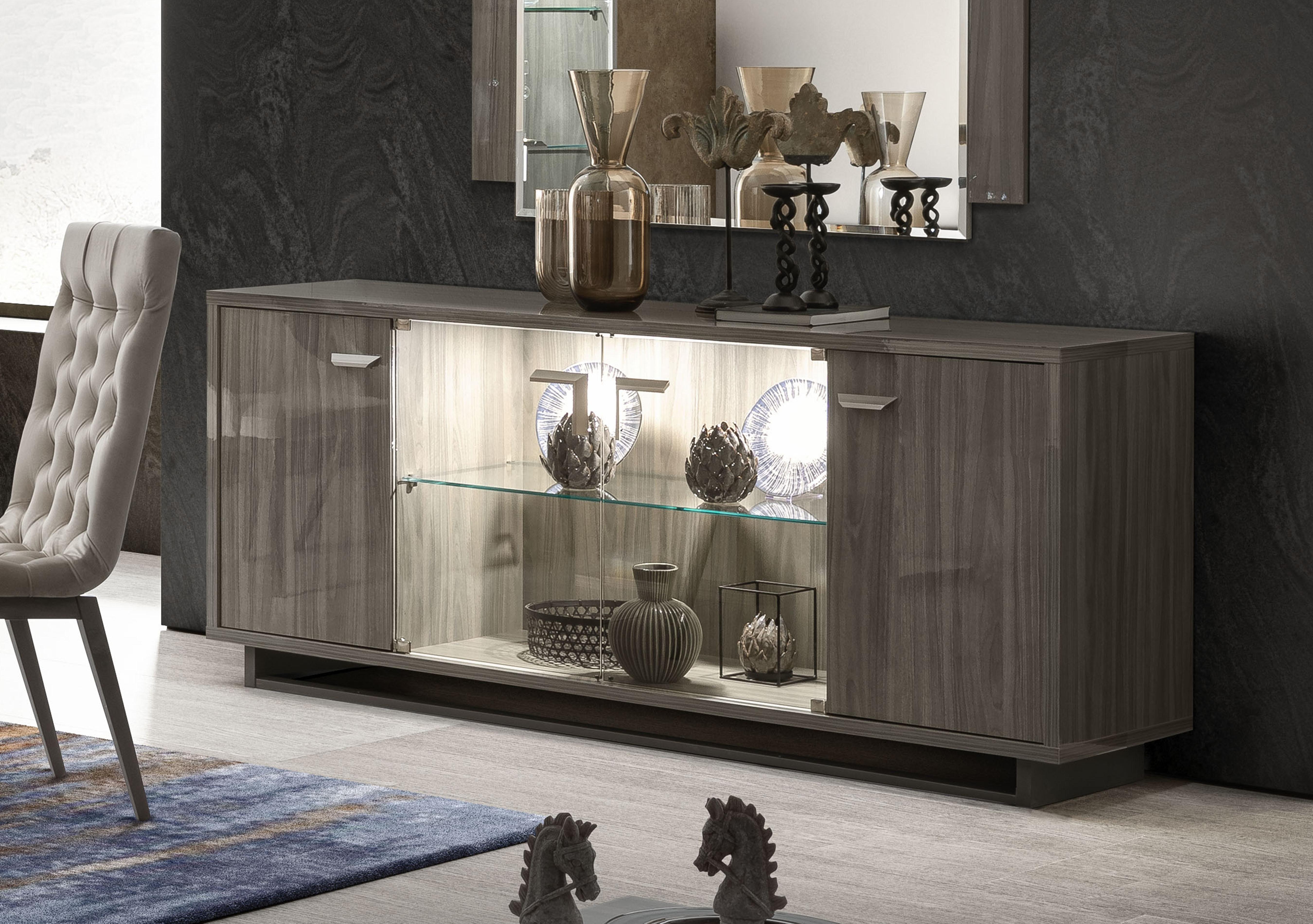 Venezia 4 Door Sideboard with 2 Glass Doors in  on Furniture Village