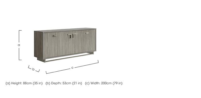 Venezia 4 Door Sideboard in  on Furniture Village