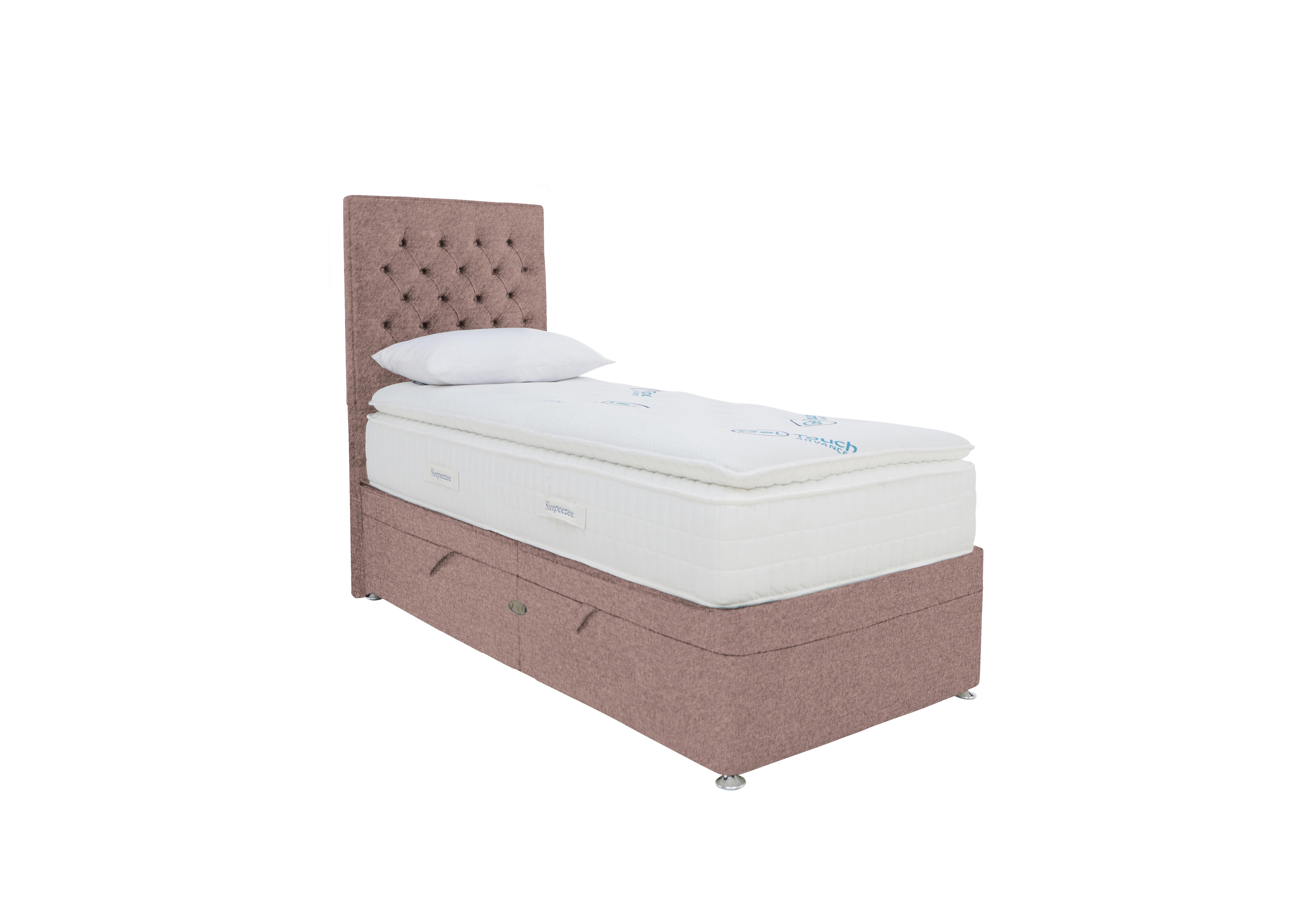 Geltouch Advanced 10000 Side-Lift Ottoman Divan Set in Tweed 701 Lilac on Furniture Village
