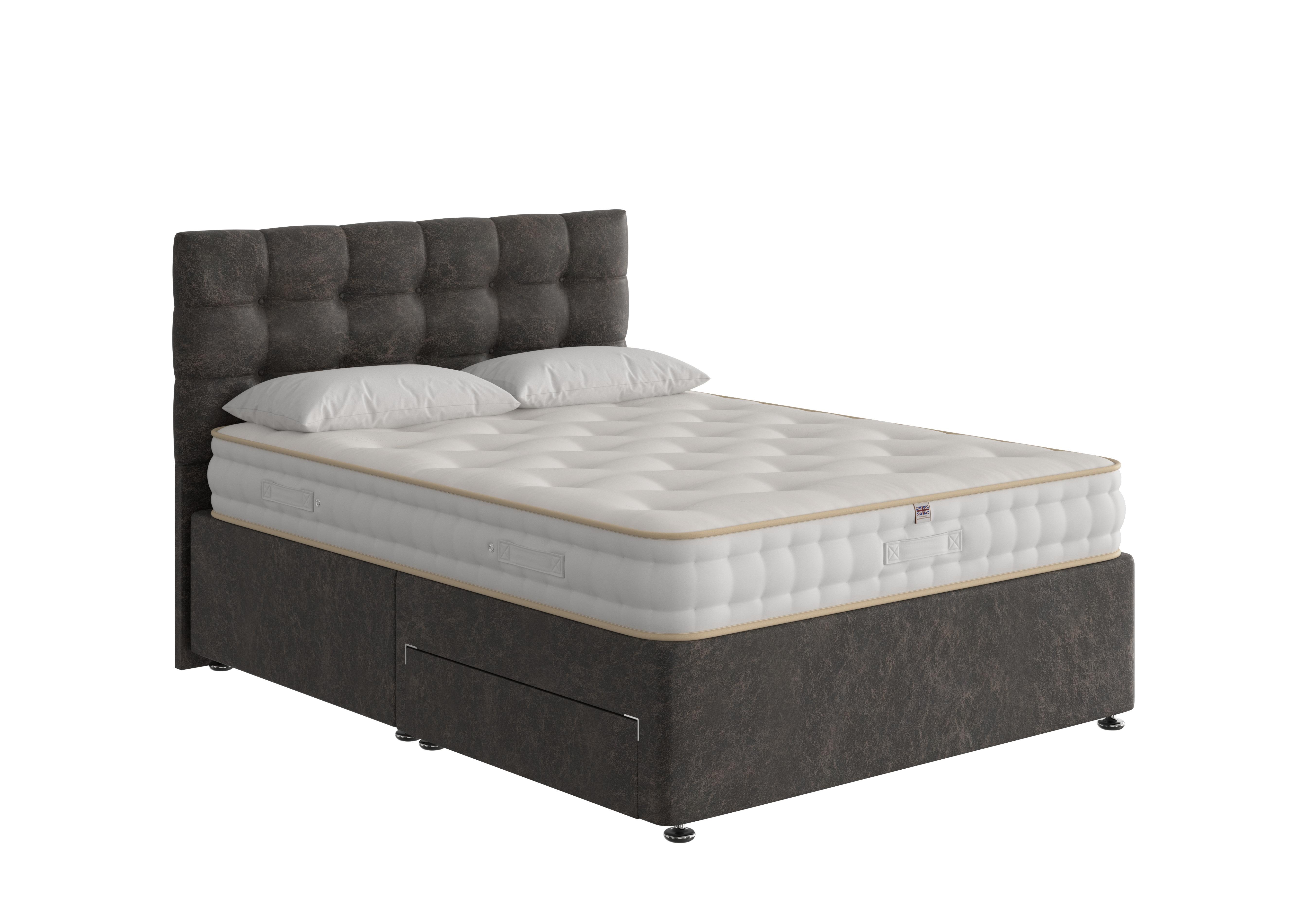 Boutique Ortho Divan Set in Rhodeo Charcoal on Furniture Village