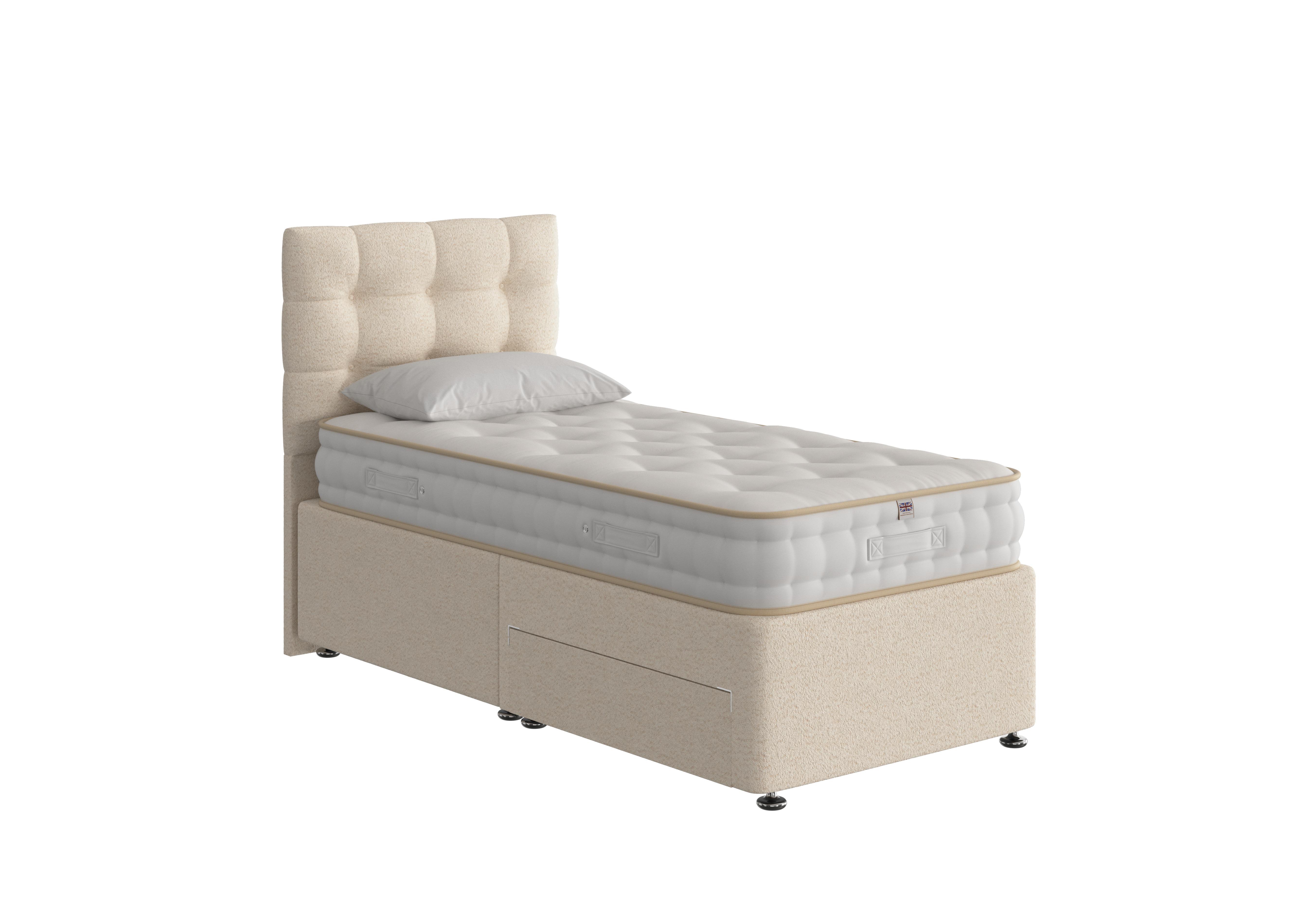 Boutique Ortho Divan Set in Teddy Oat on Furniture Village