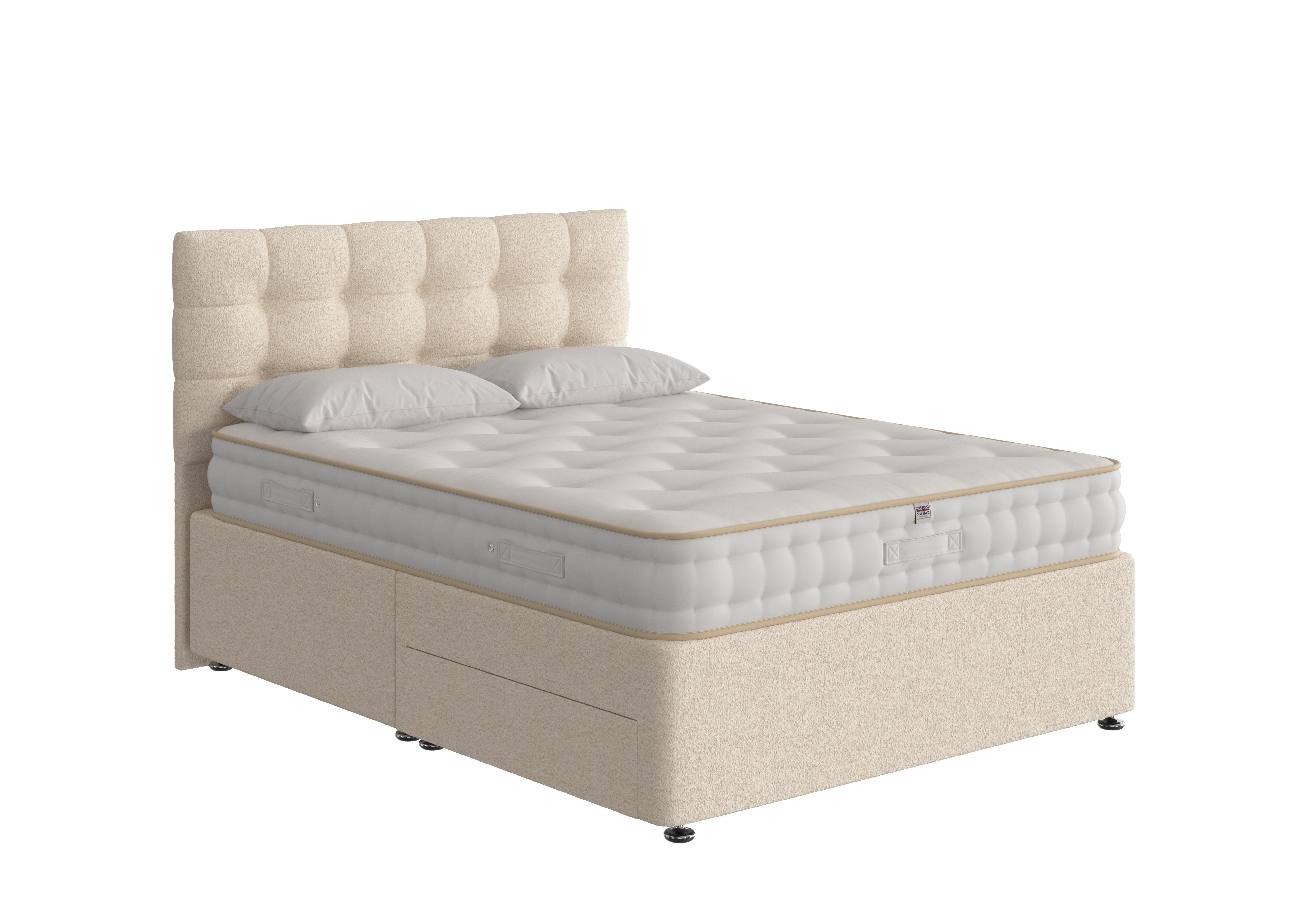 Boutique Ortho Divan Set in Teddy Oat on Furniture Village