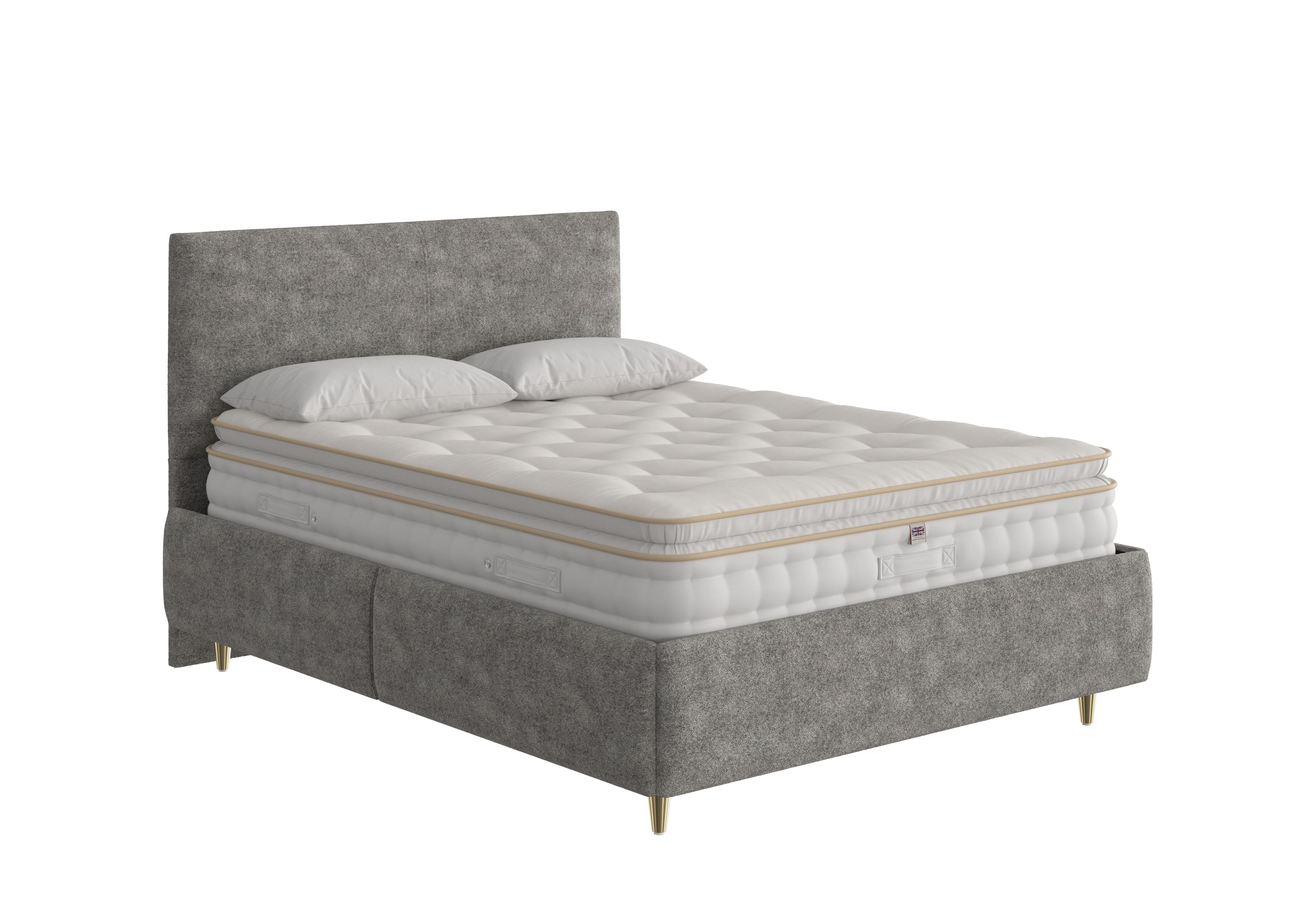 Boutique 2000 Pillow Top Premium Divan Set in Teddy Steel on Furniture Village