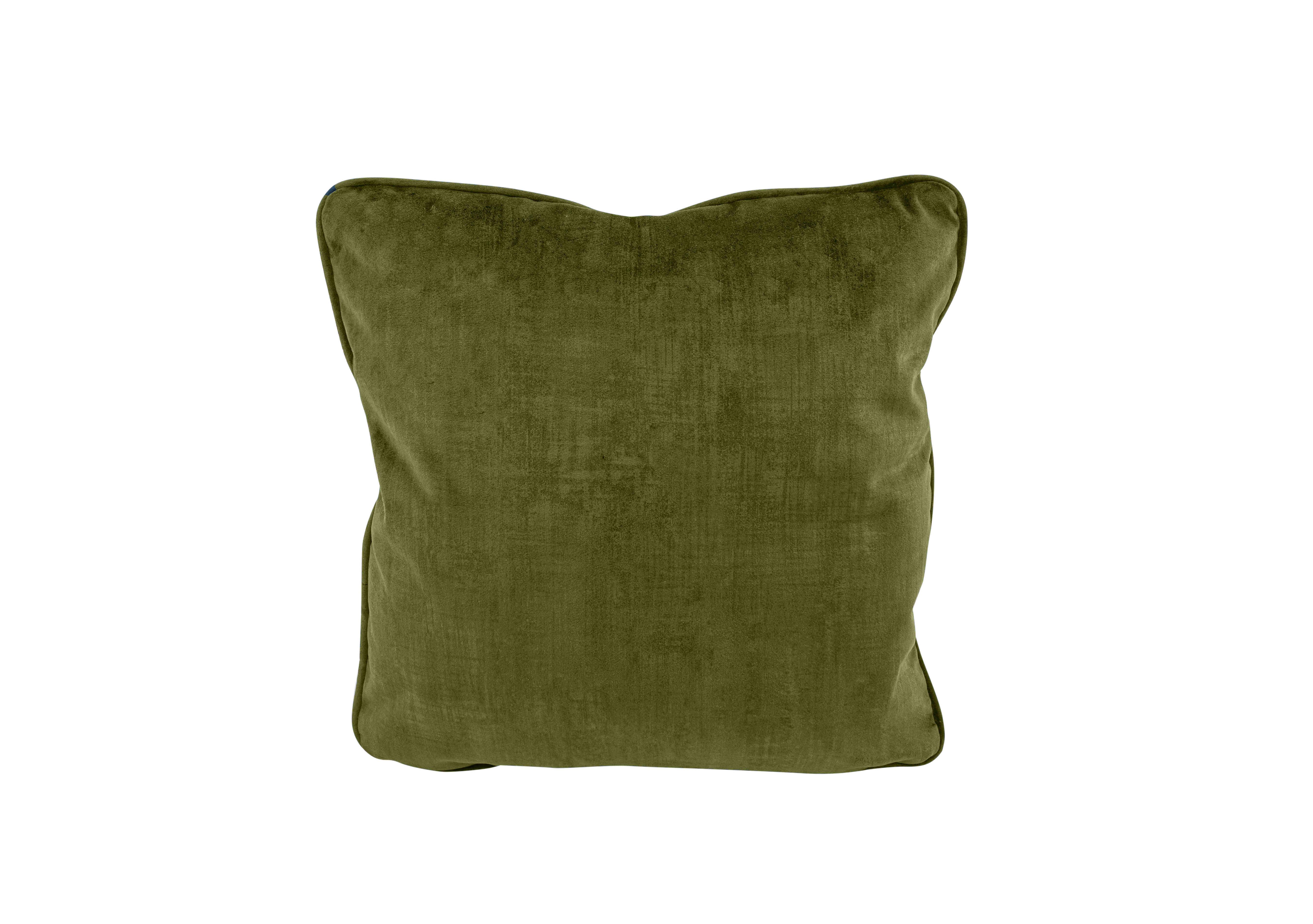 Rene Fabric Scatter Cushion in 52003 Heritage Olive on Furniture Village