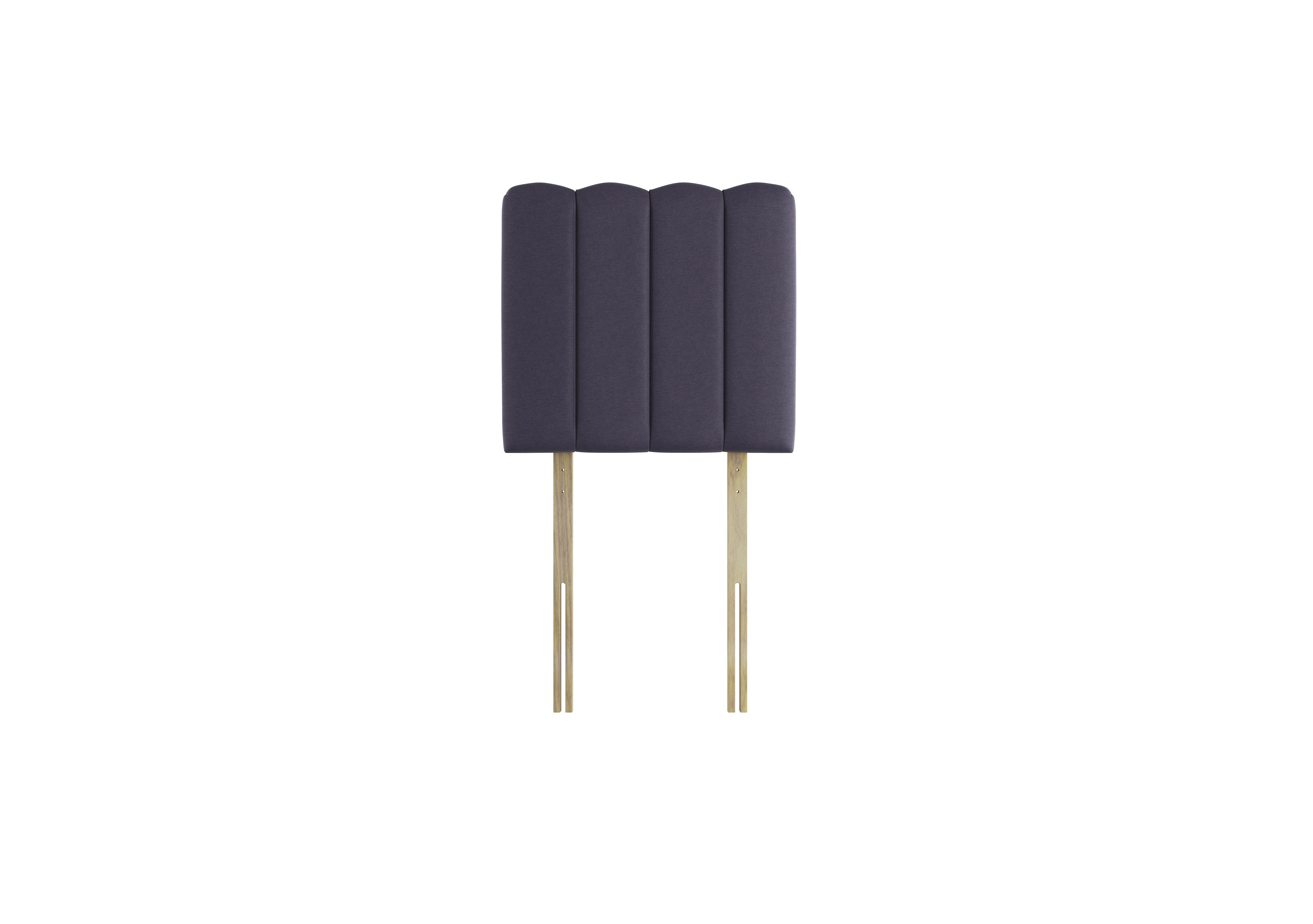 Shard Strutted Headboard in Wool Midnight on Furniture Village