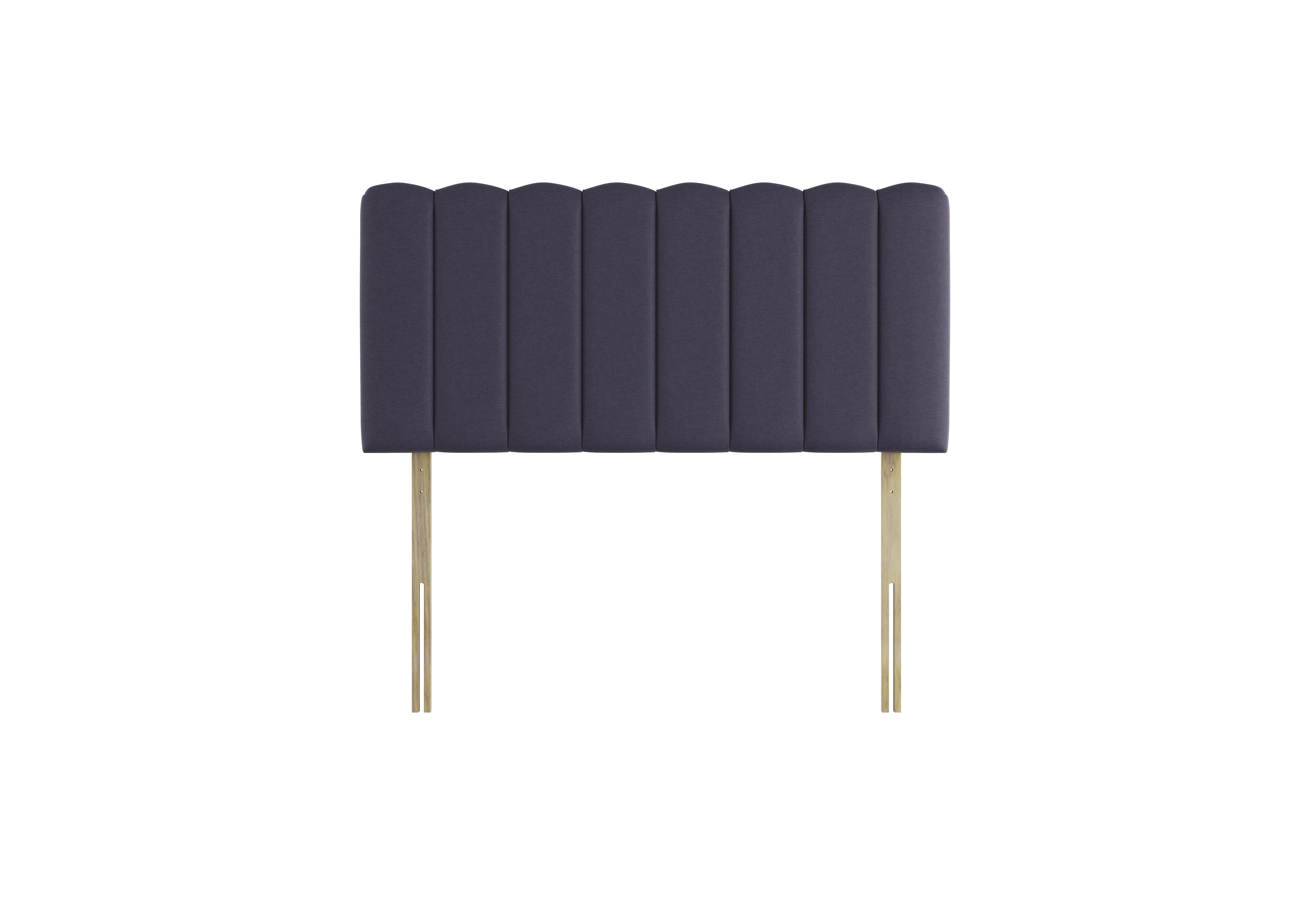 Shard Strutted Headboard in Wool Midnight on Furniture Village