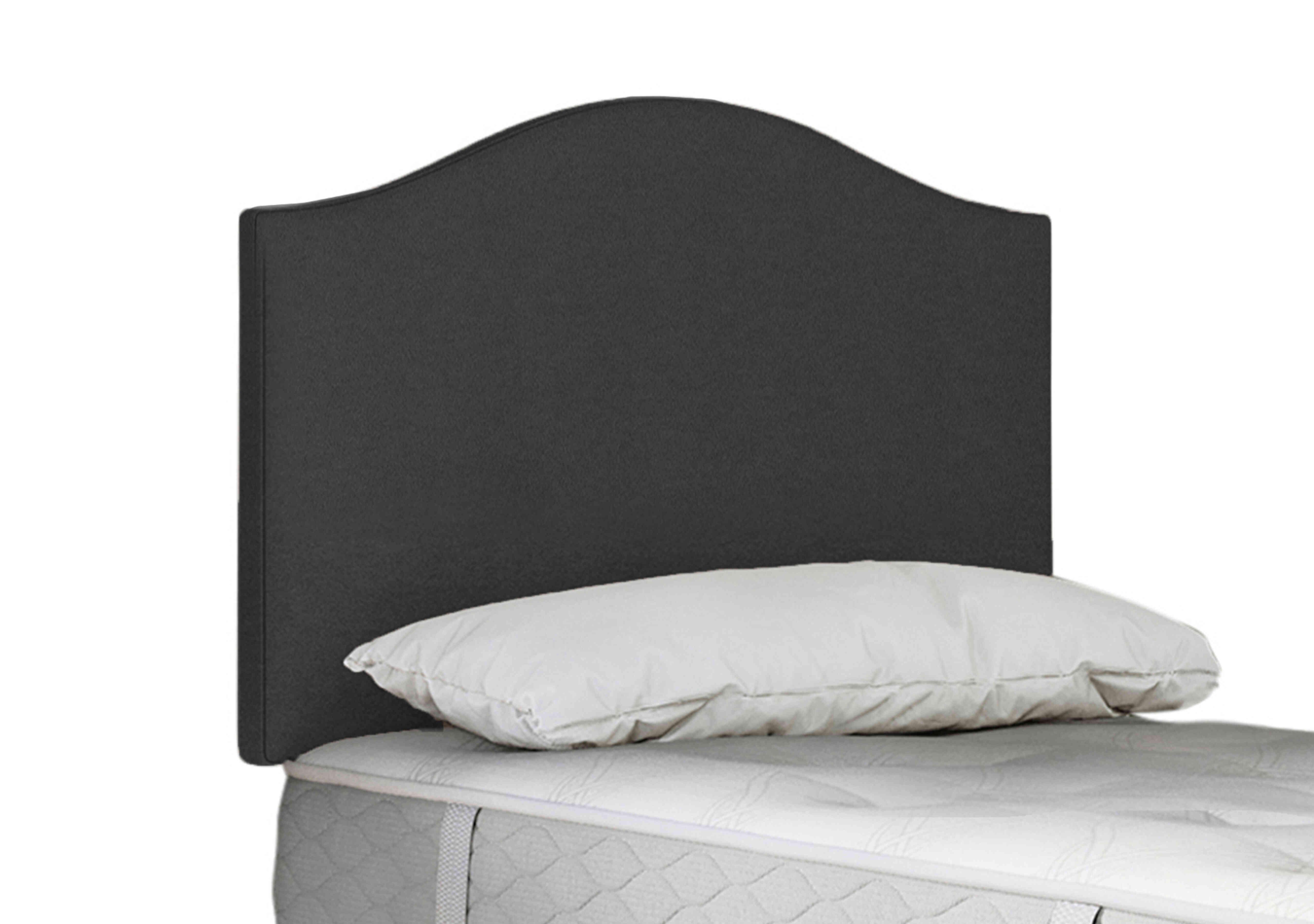 Clyde Strutted Headboard in Tweed Sable on Furniture Village