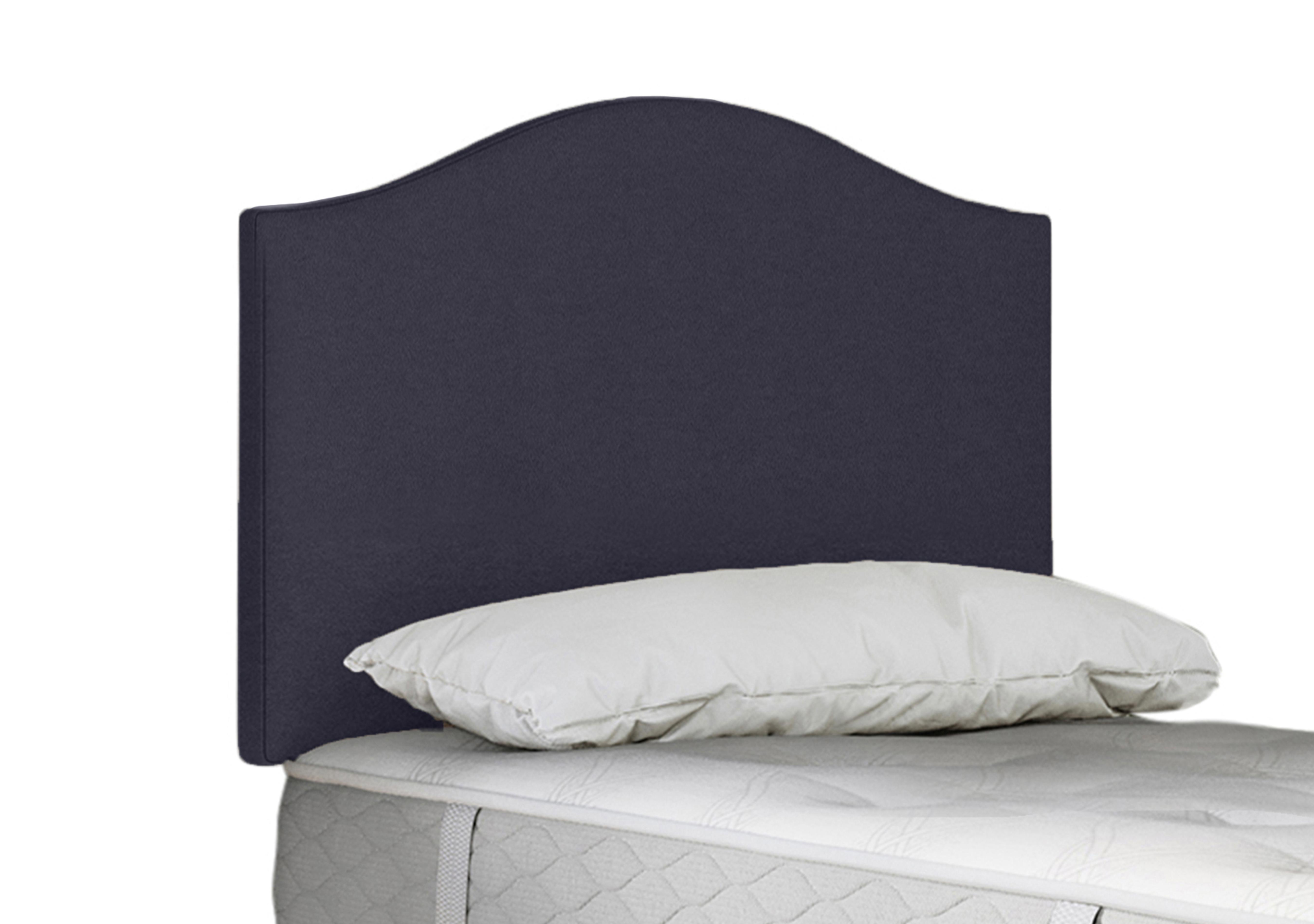Clyde Strutted Headboard in Wool Midnight on Furniture Village