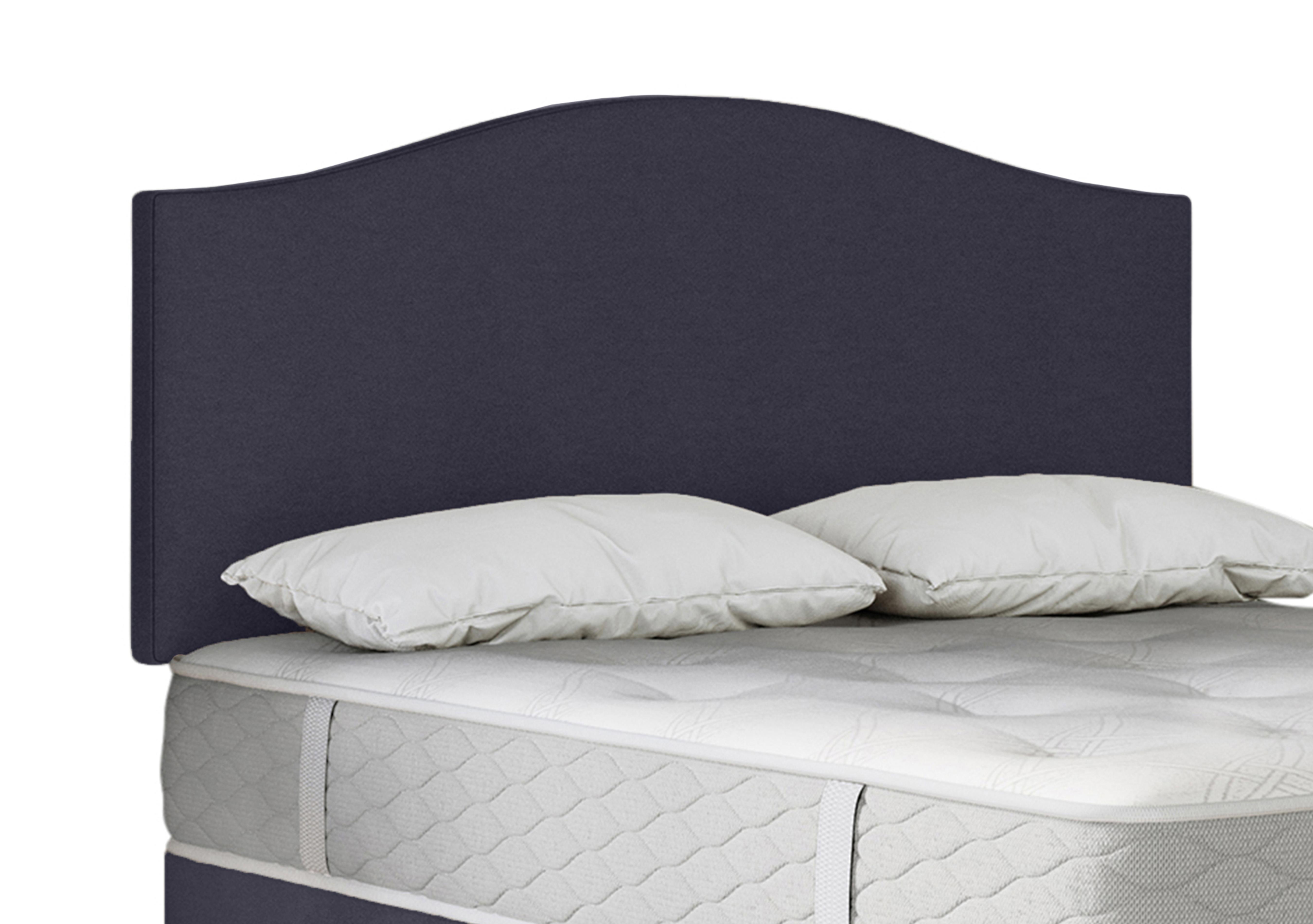 Clyde Strutted Headboard in Wool Midnight on Furniture Village