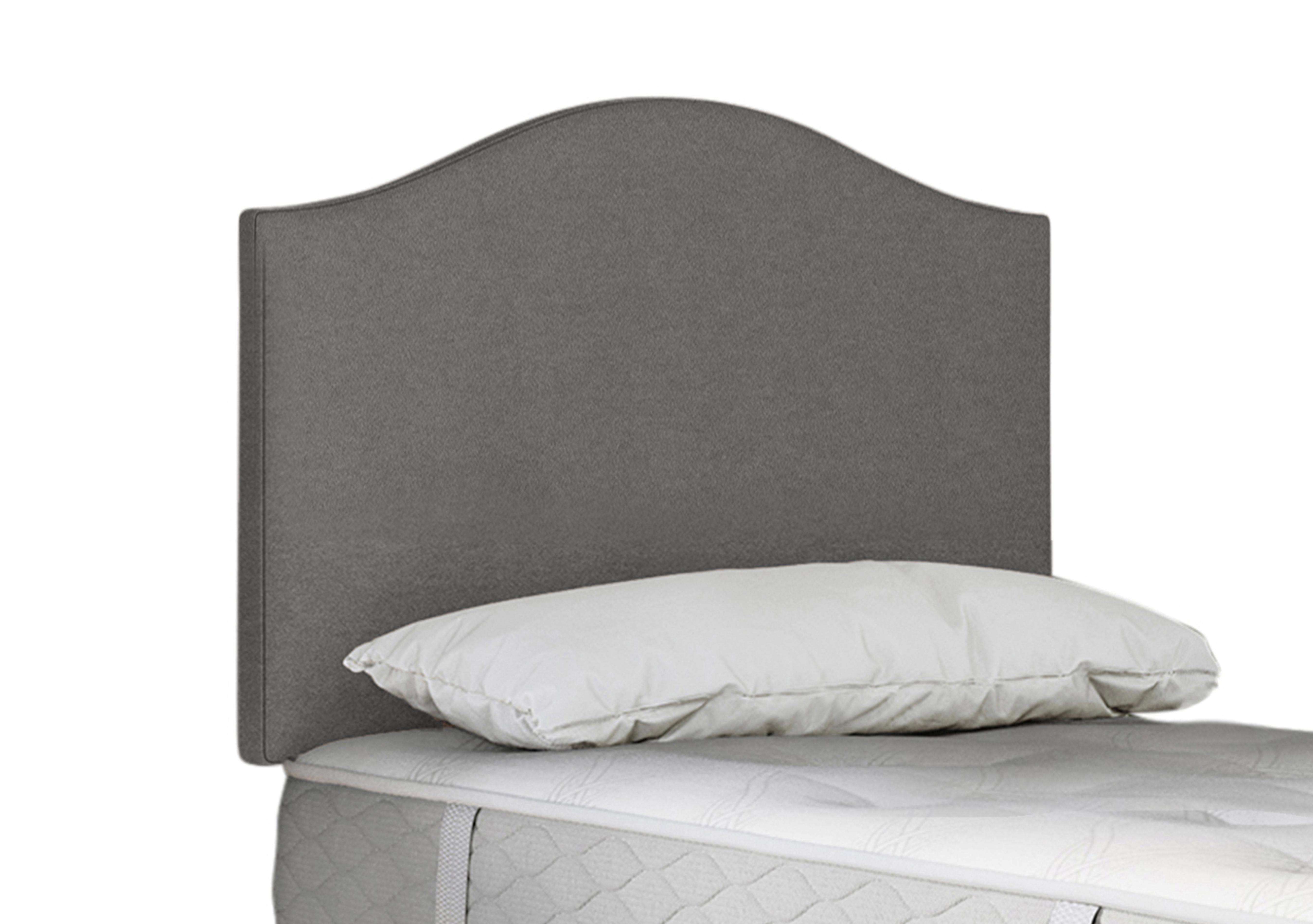 Clyde Strutted Headboard in Wool Silver Fox on Furniture Village