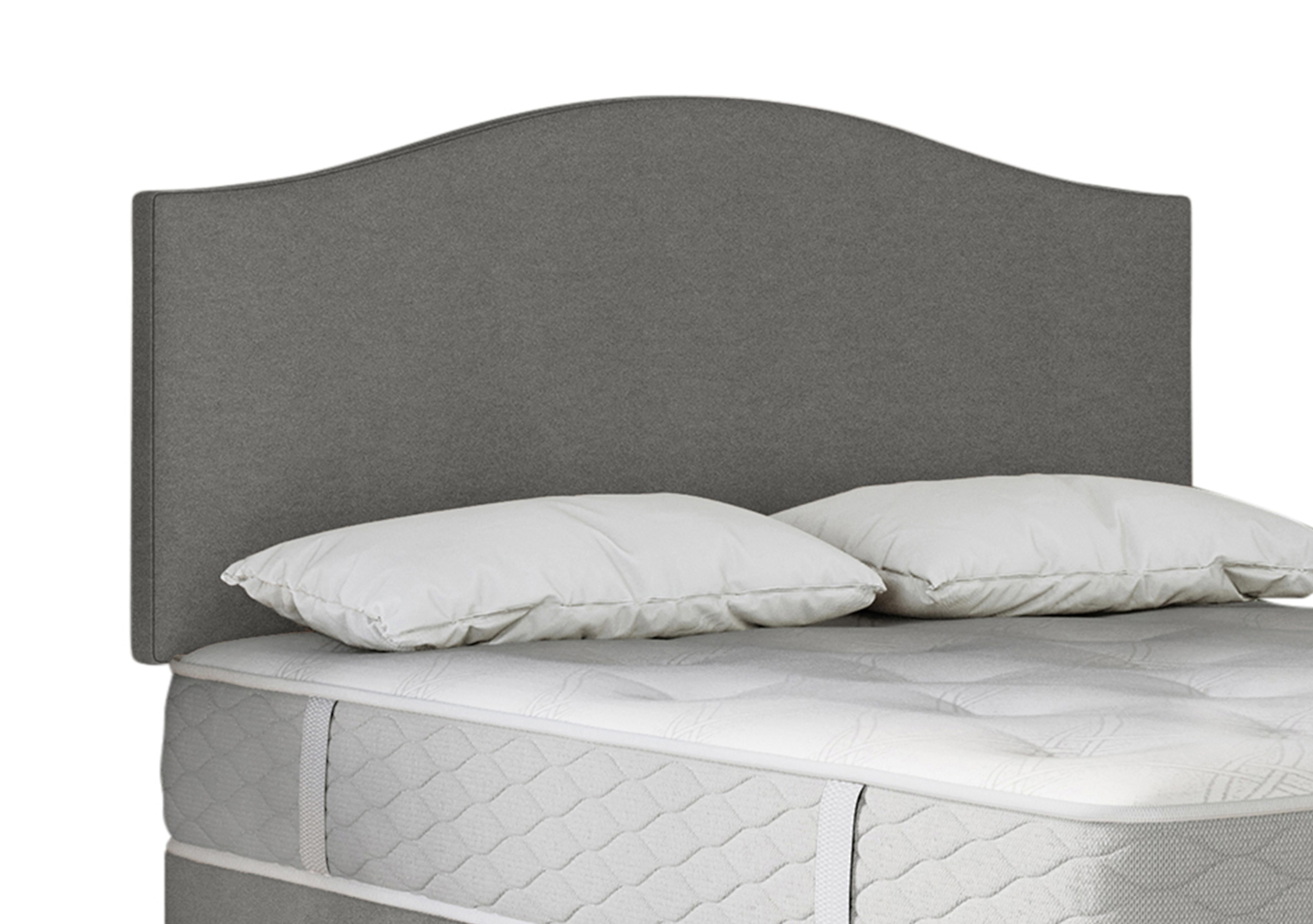 Clyde Strutted Headboard in Wool Silver Fox on Furniture Village