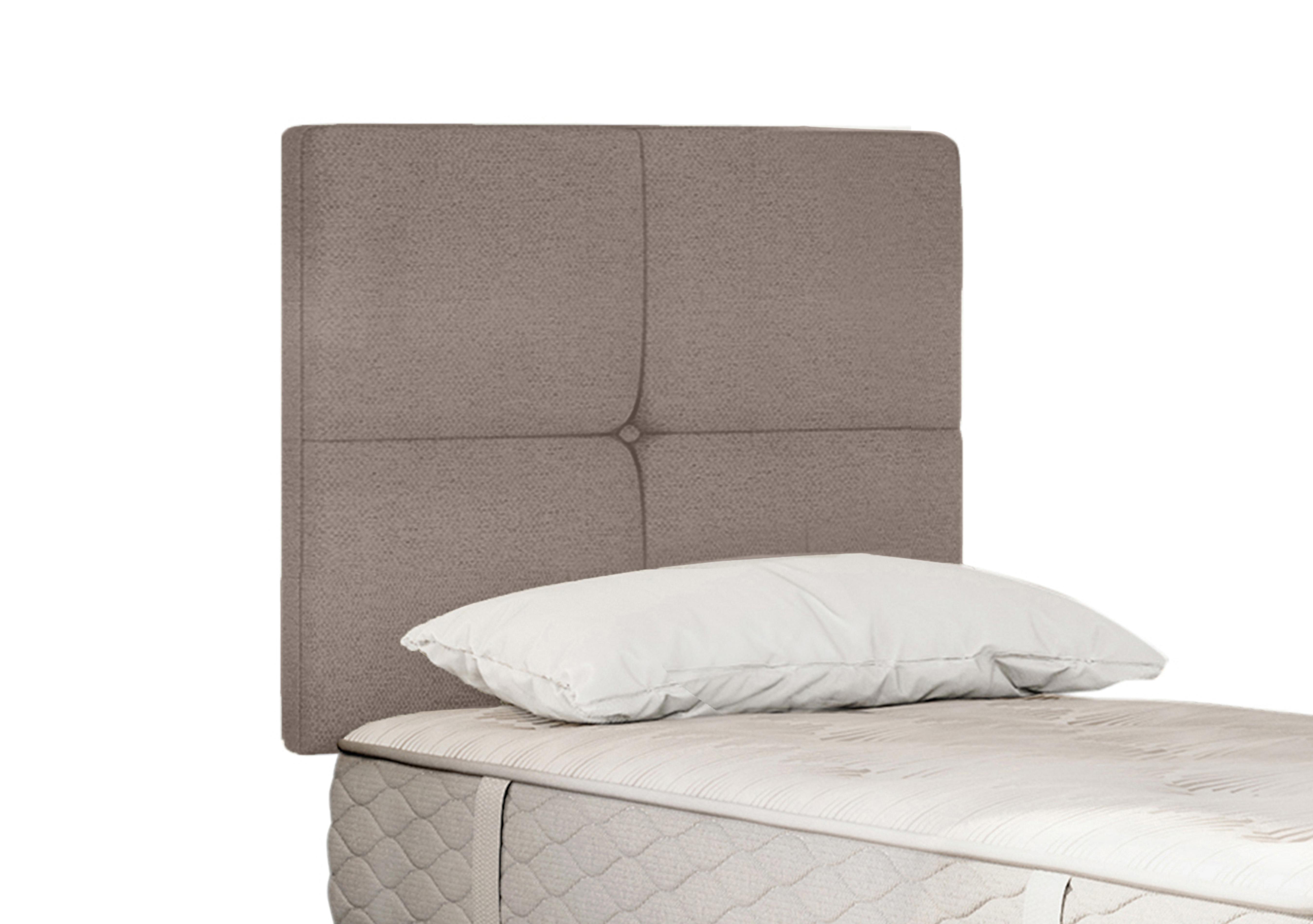Savoy Strutted Headboard in Wool Latte on Furniture Village
