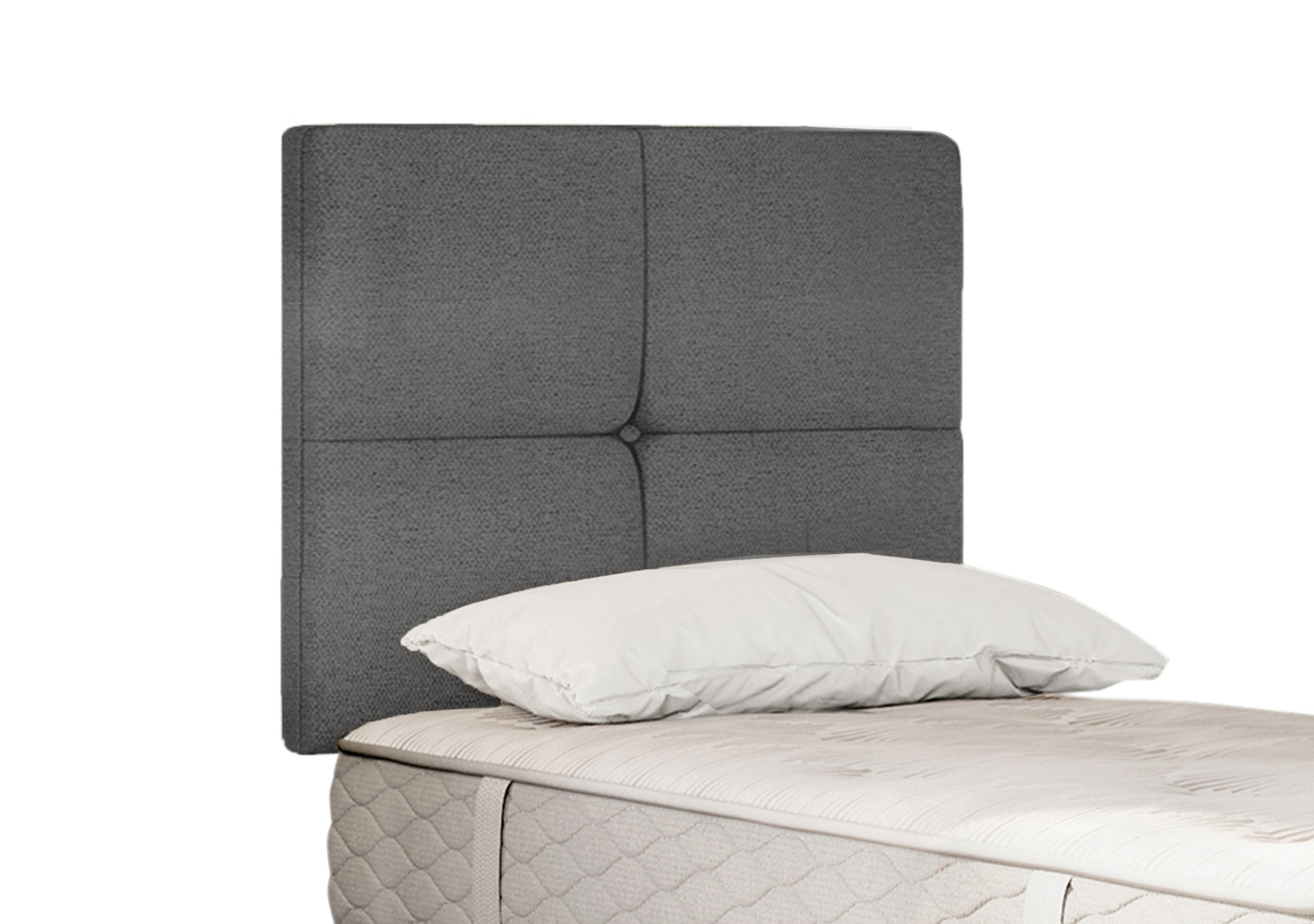 Savoy Strutted Headboard in Wool Silver Fox on Furniture Village