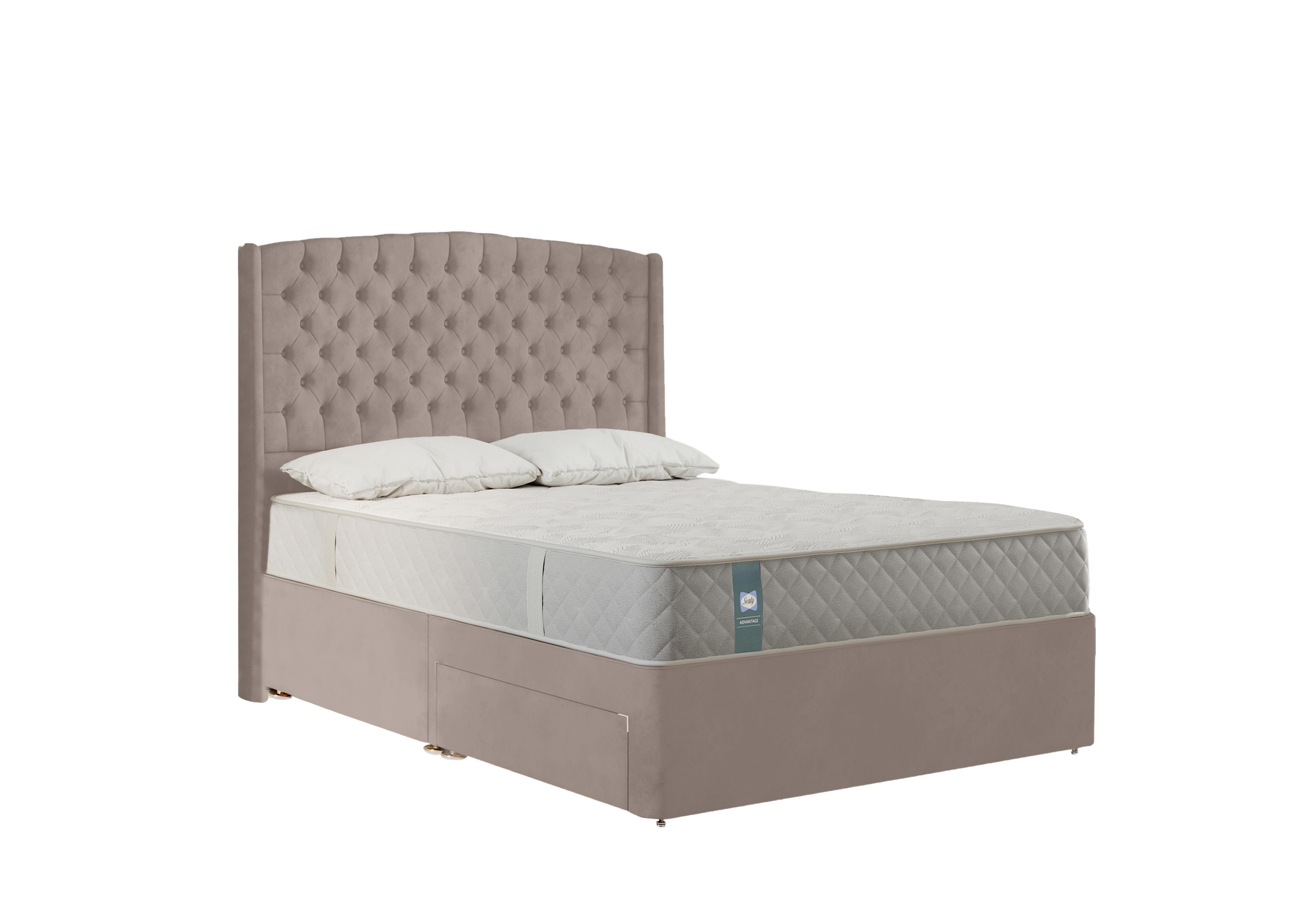 Waltham Divan Set in Wool Latte on Furniture Village