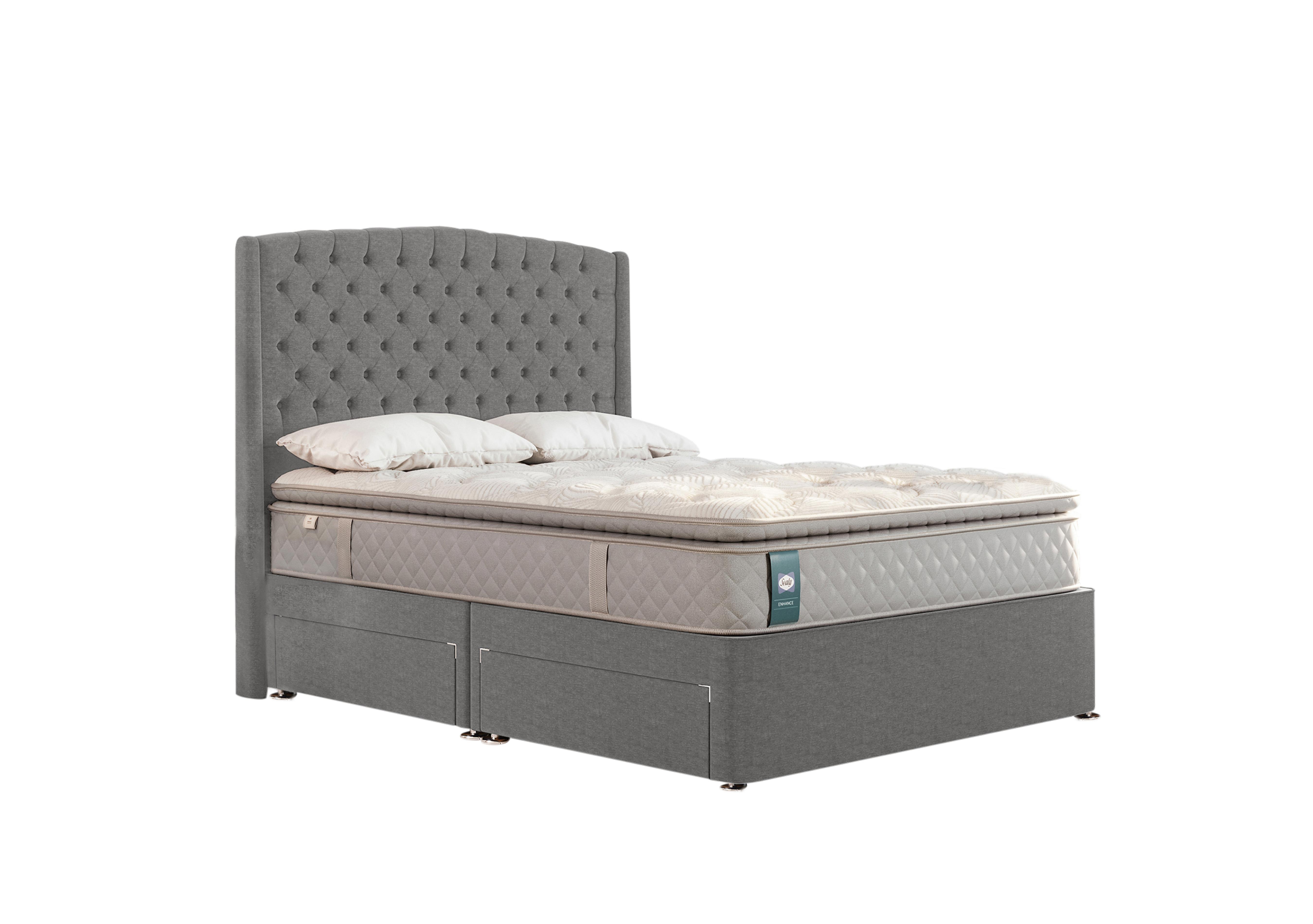 Ashton Divan Set in Wool Silver Fox on Furniture Village