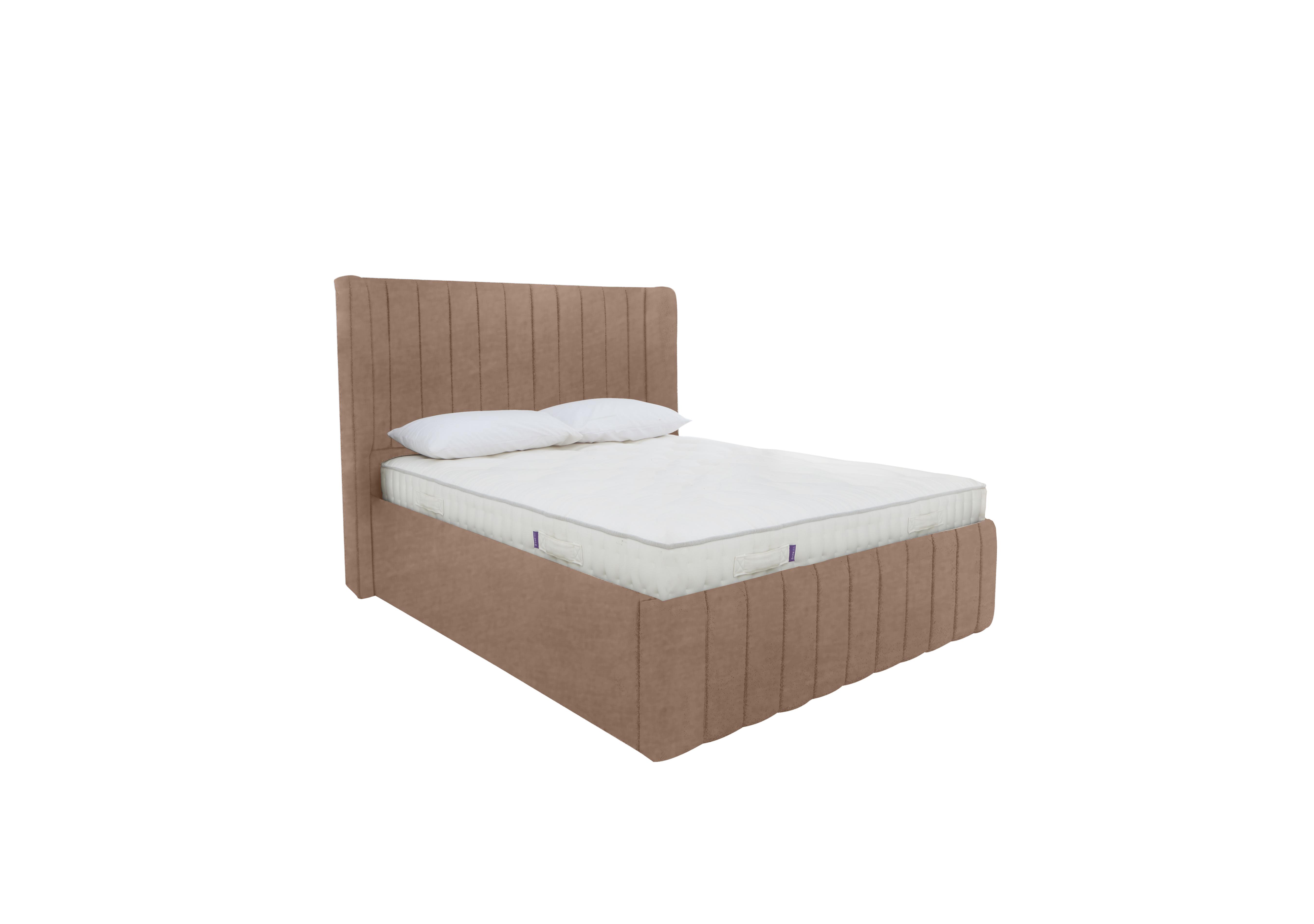 Eira Low Foot End Ottoman Bed Frame in Savannah Mocha on Furniture Village