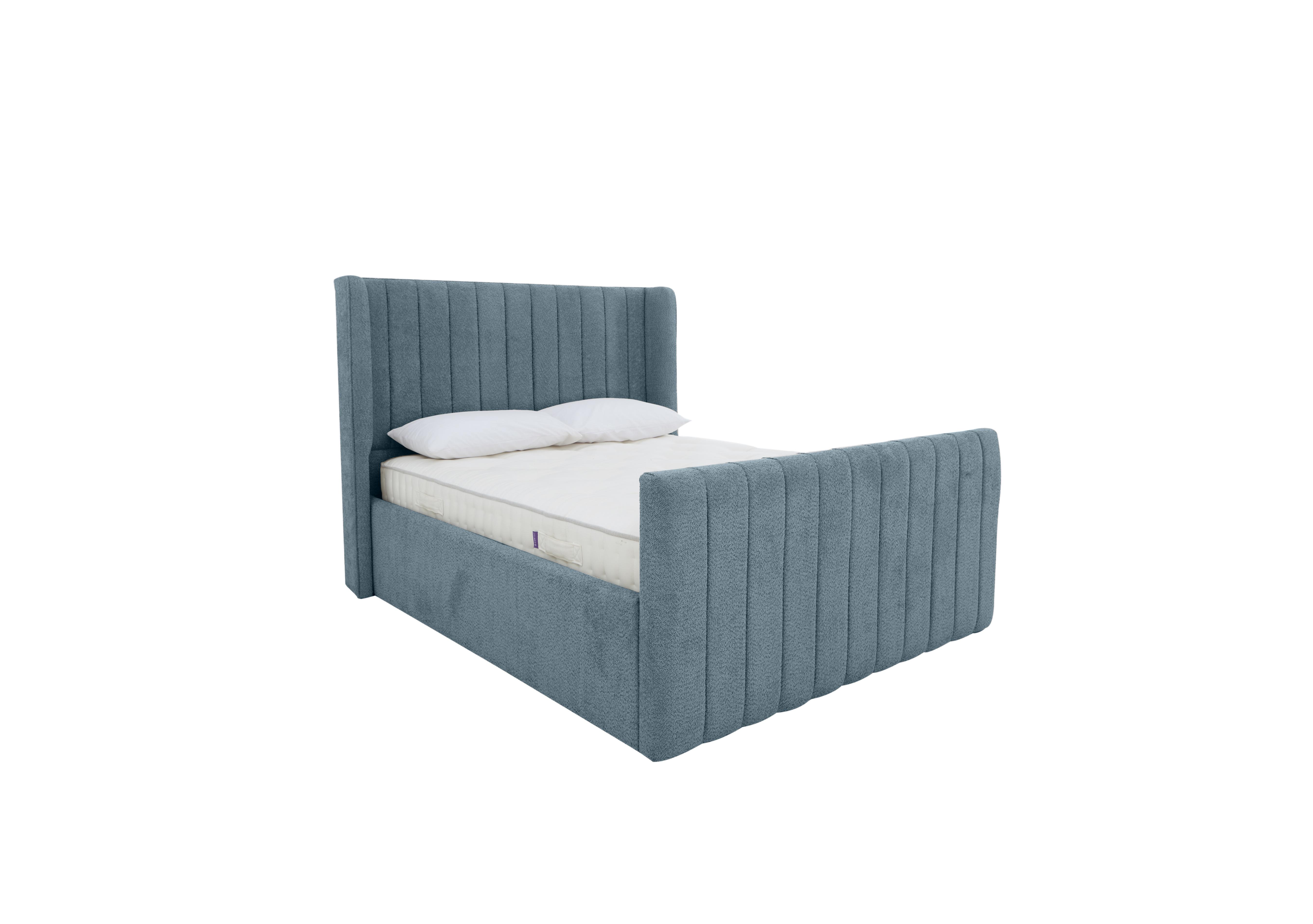 Eira High Foot End Ottoman Bed Frame in Comfy Airforce on Furniture Village