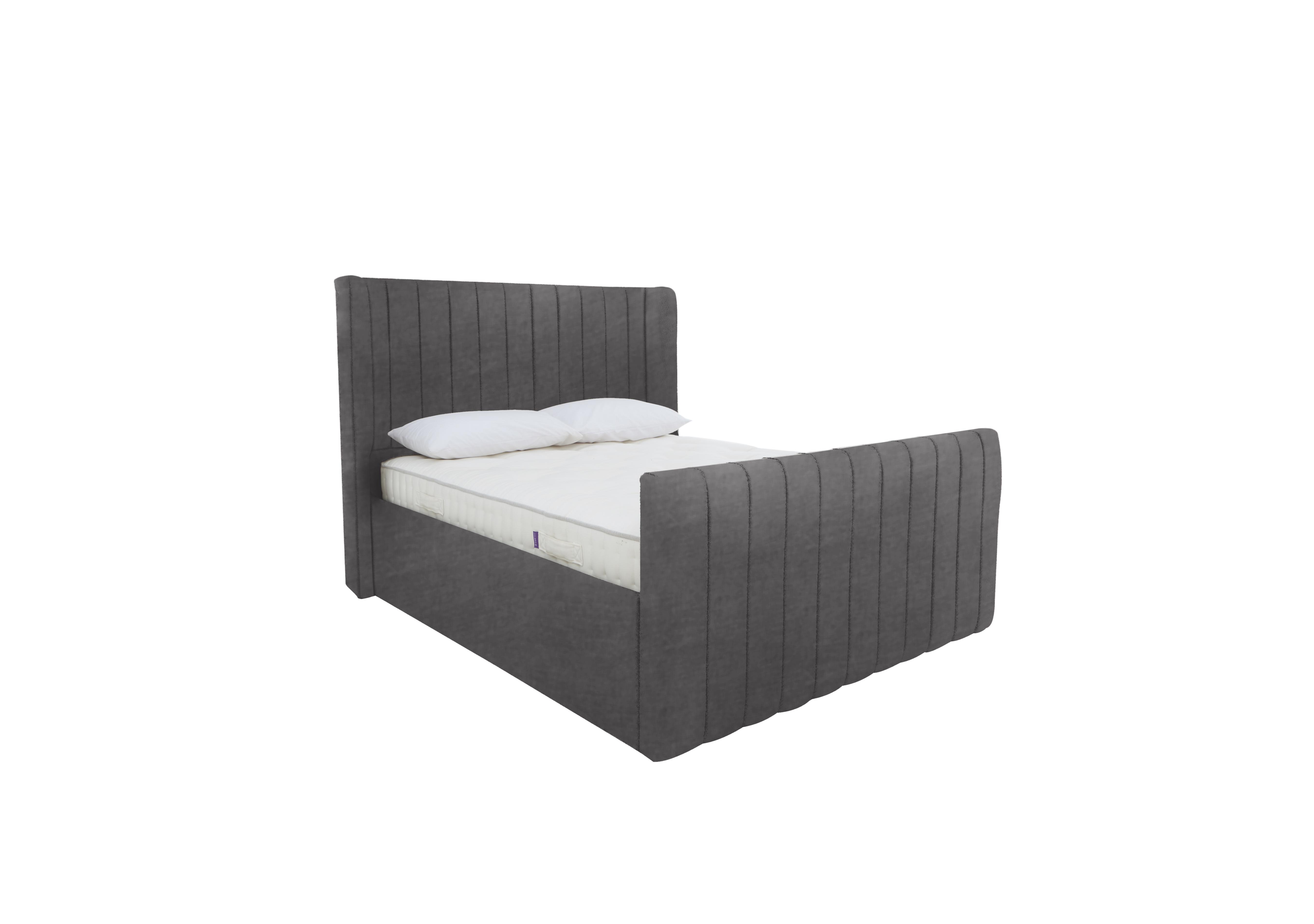 Eira High Foot End Ottoman Bed Frame in Savannah Coal on Furniture Village