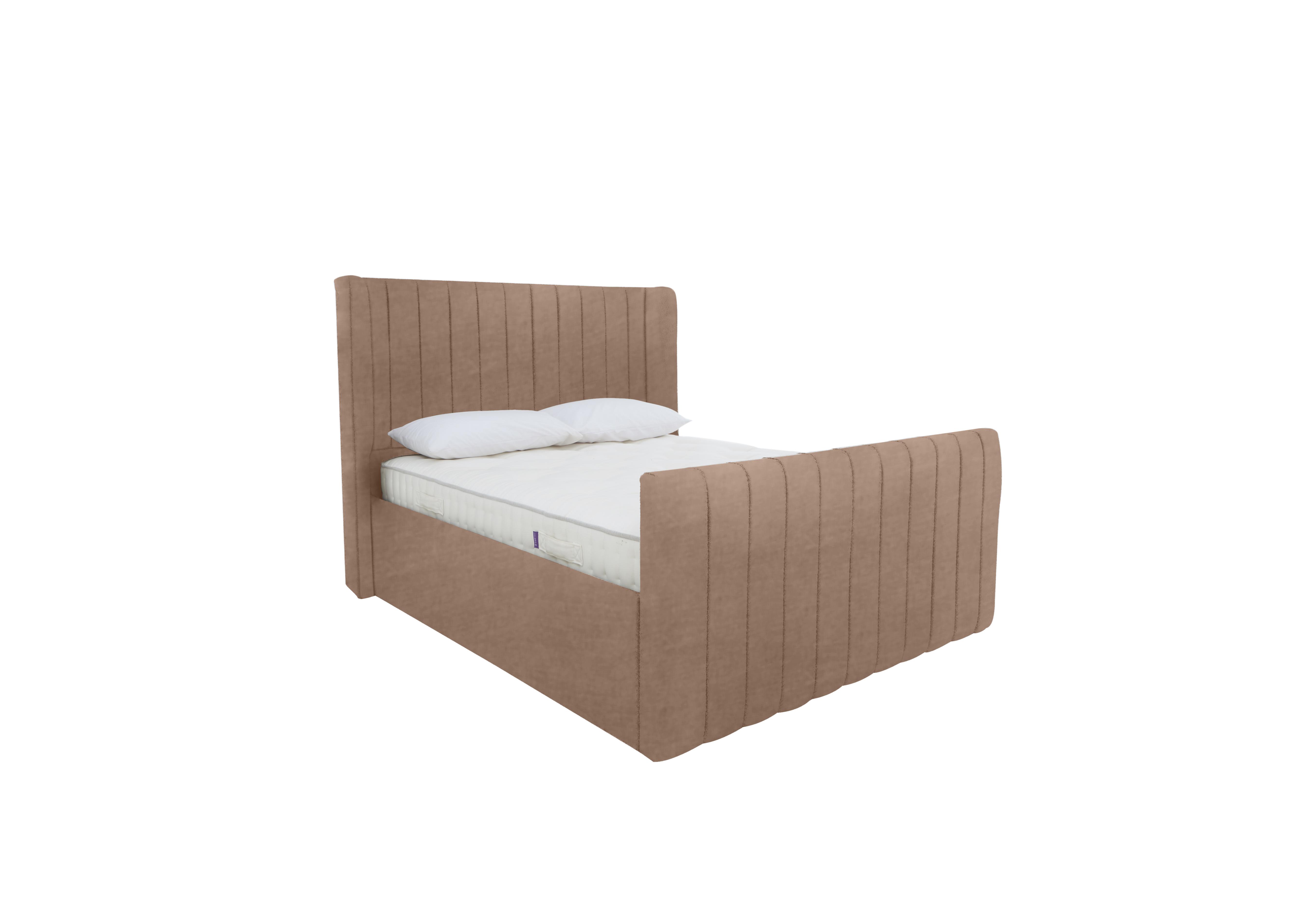 Eira High Foot End Ottoman Bed Frame in Savannah Mocha on Furniture Village