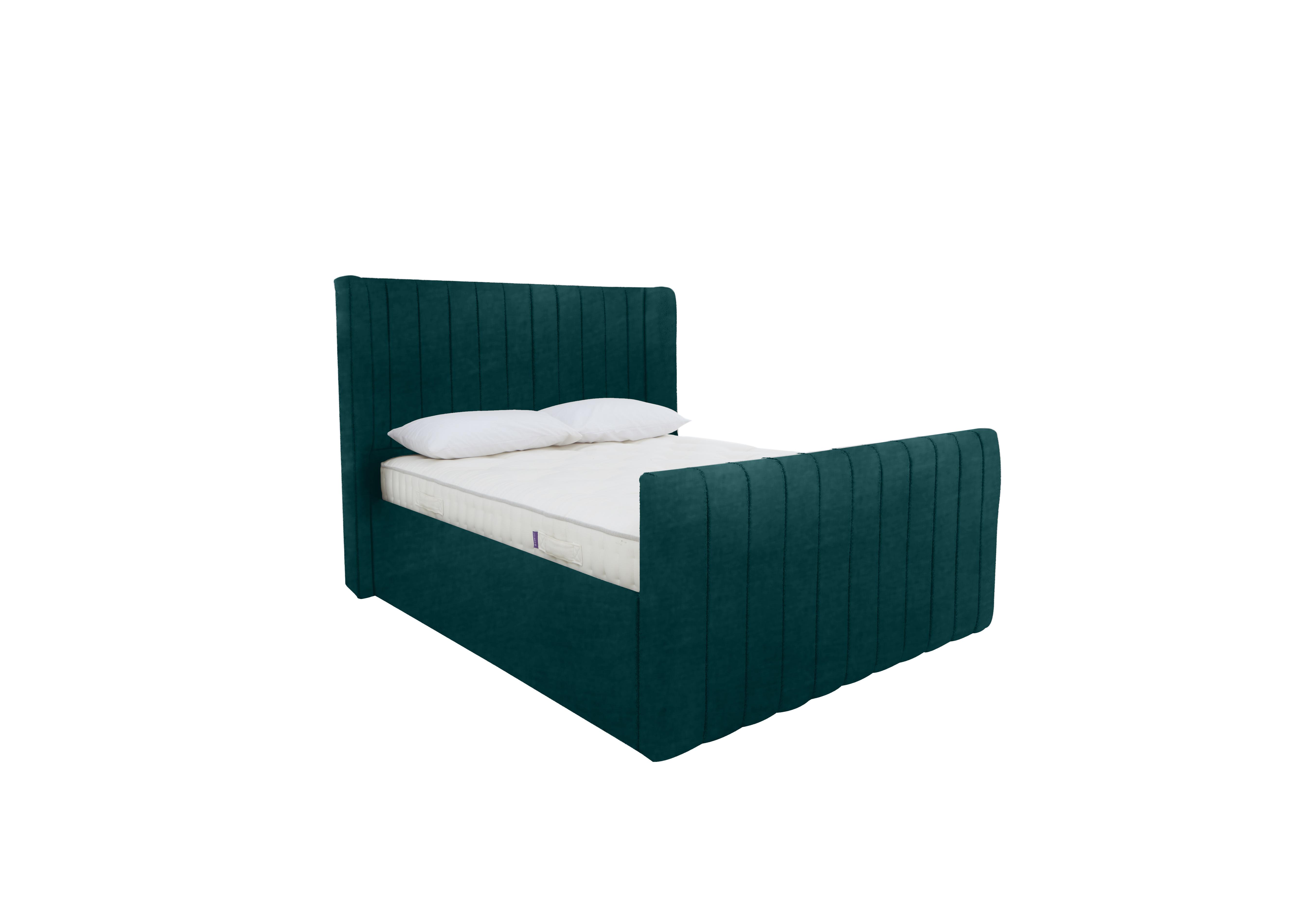 Eira High Foot End Ottoman Bed Frame in Savannah Ocean on Furniture Village