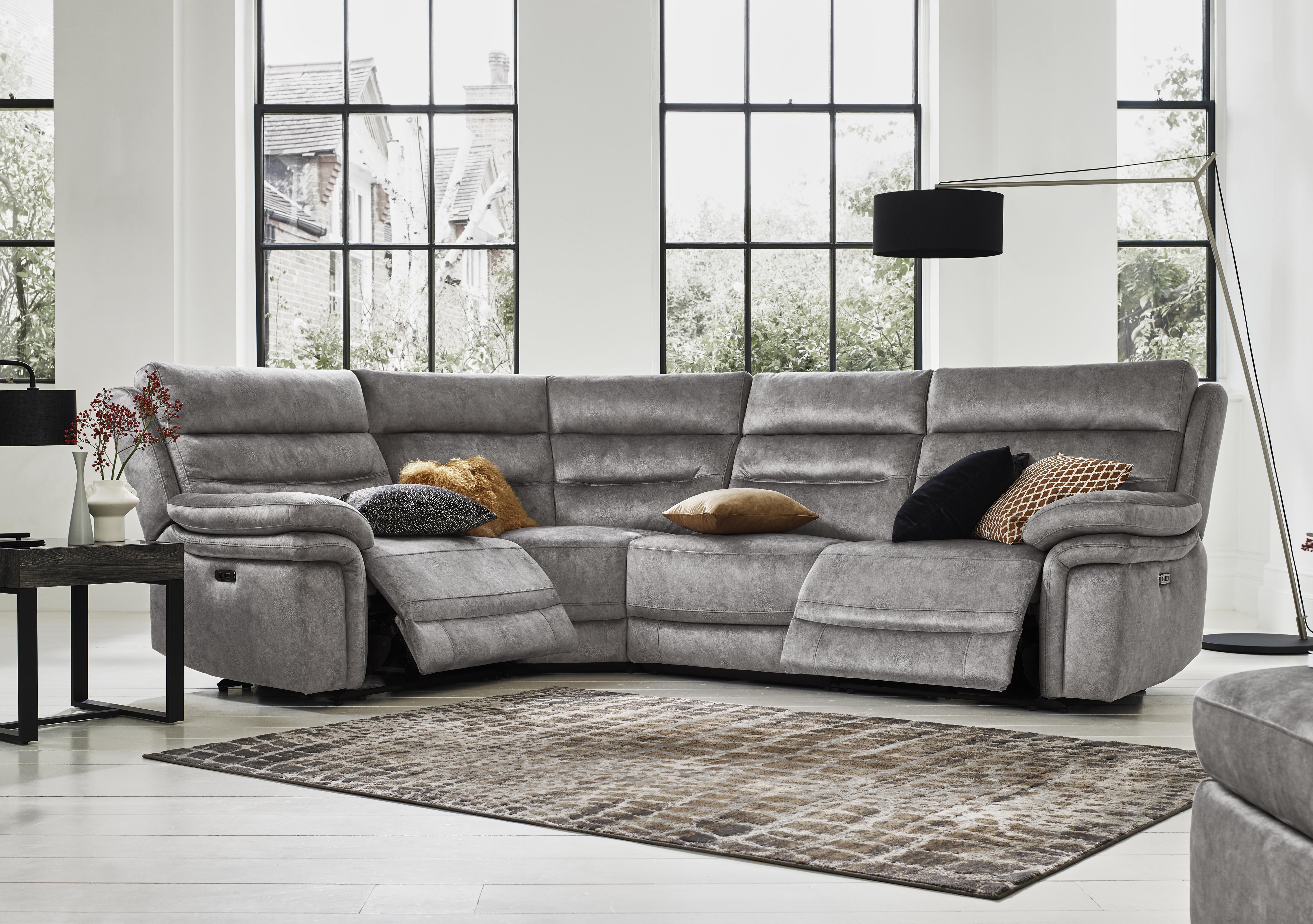 Berlin Modular Fabric Corner Sofa in  on Furniture Village