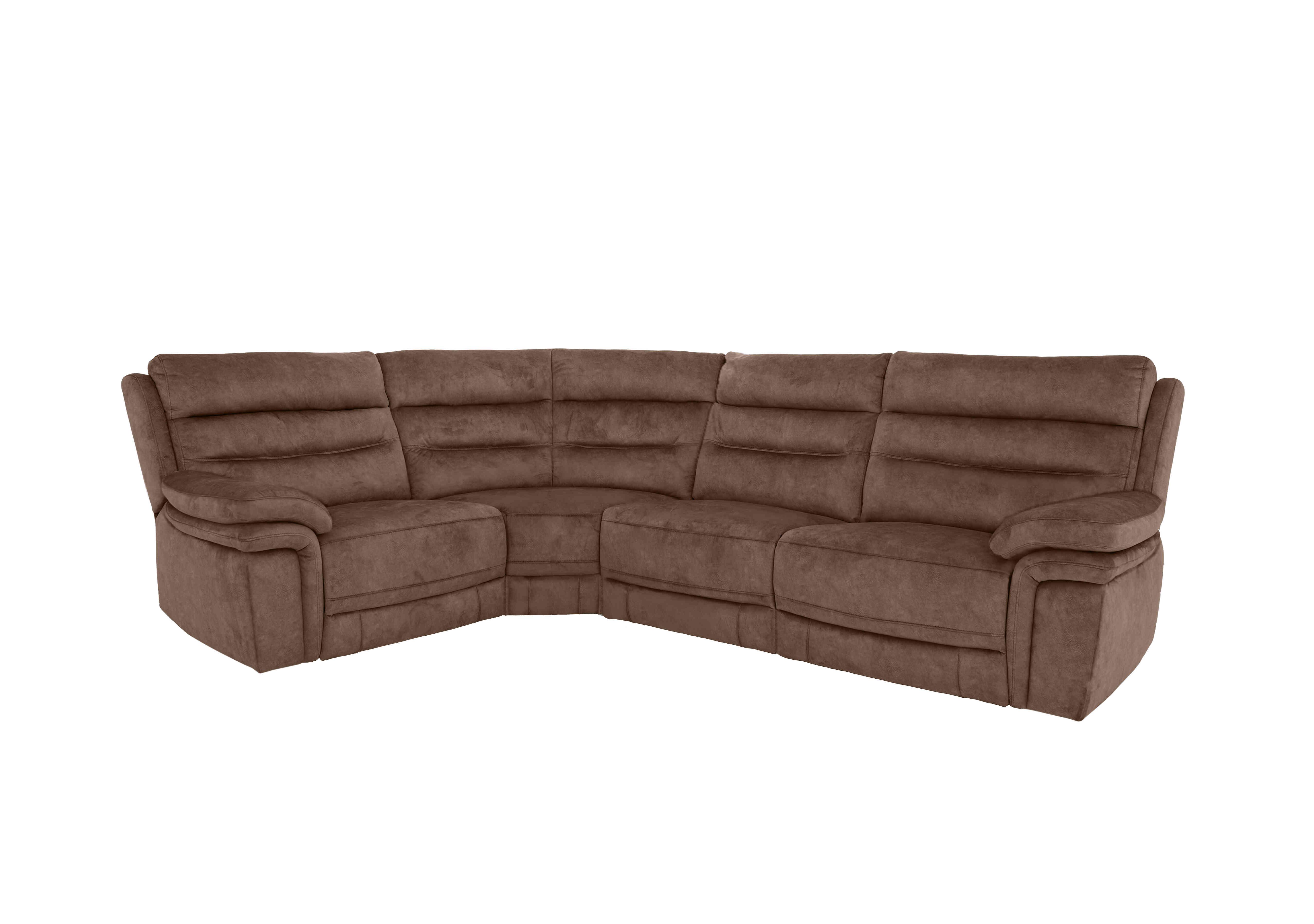 Berlin Modular Fabric Corner Sofa in Classic Brown Be-0105 on Furniture Village