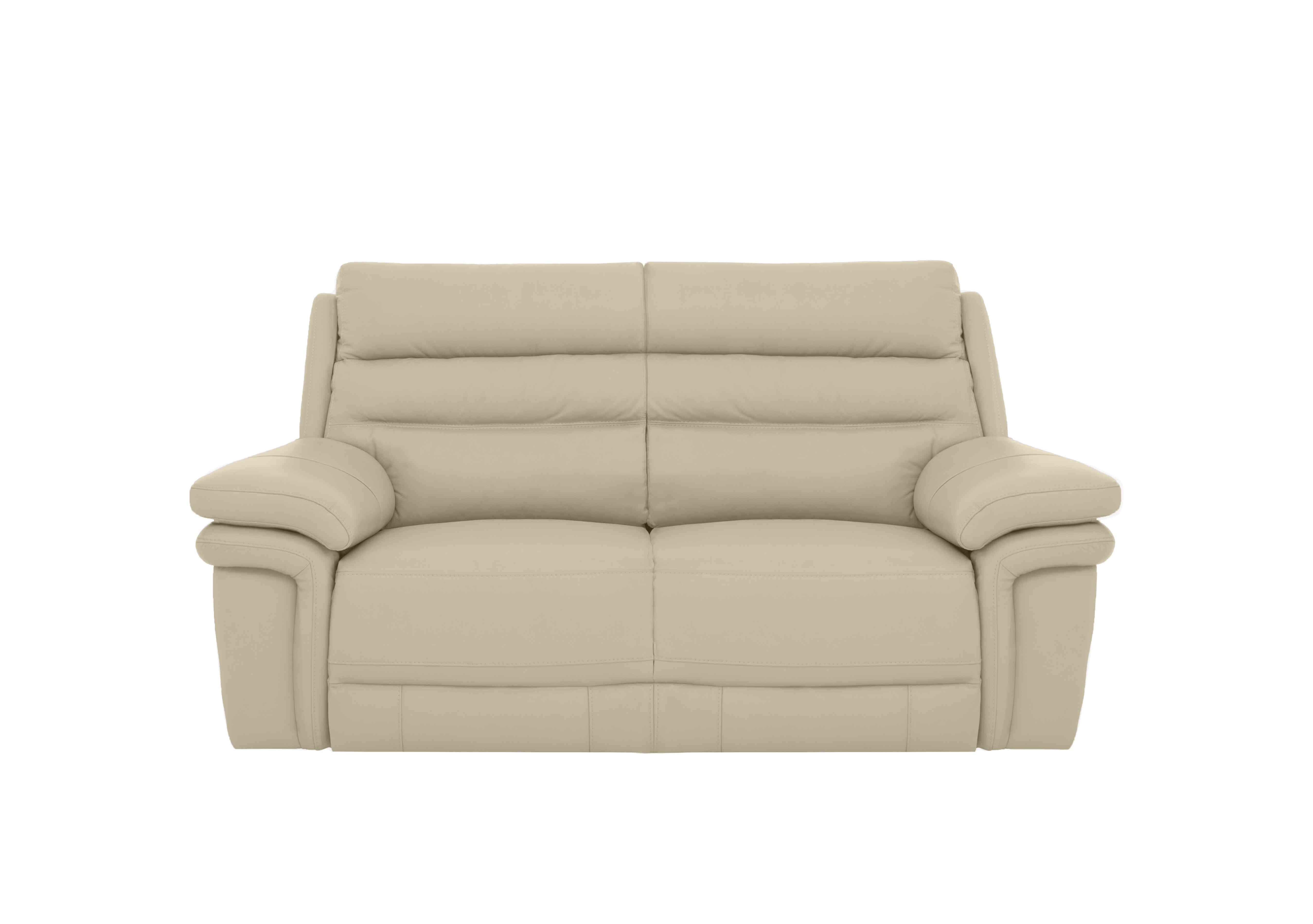 Berlin 2 Seater Leather Sofa in Natural Sand La-4827 on Furniture Village