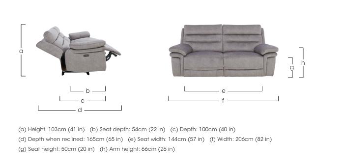 Berlin 3 Seater Fabric Sofa in  on Furniture Village